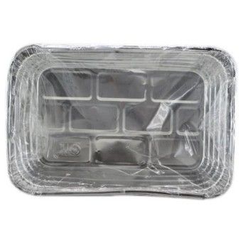 Envase rectangular de aluminio 2200 ml - 100 U