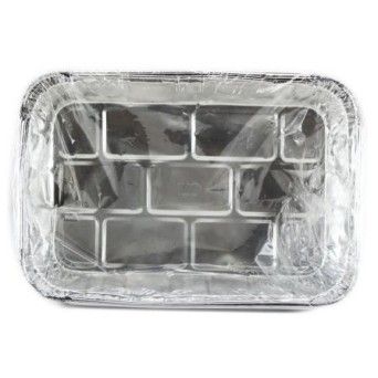 Envase rectangular de aluminio 900 ml - 100 U