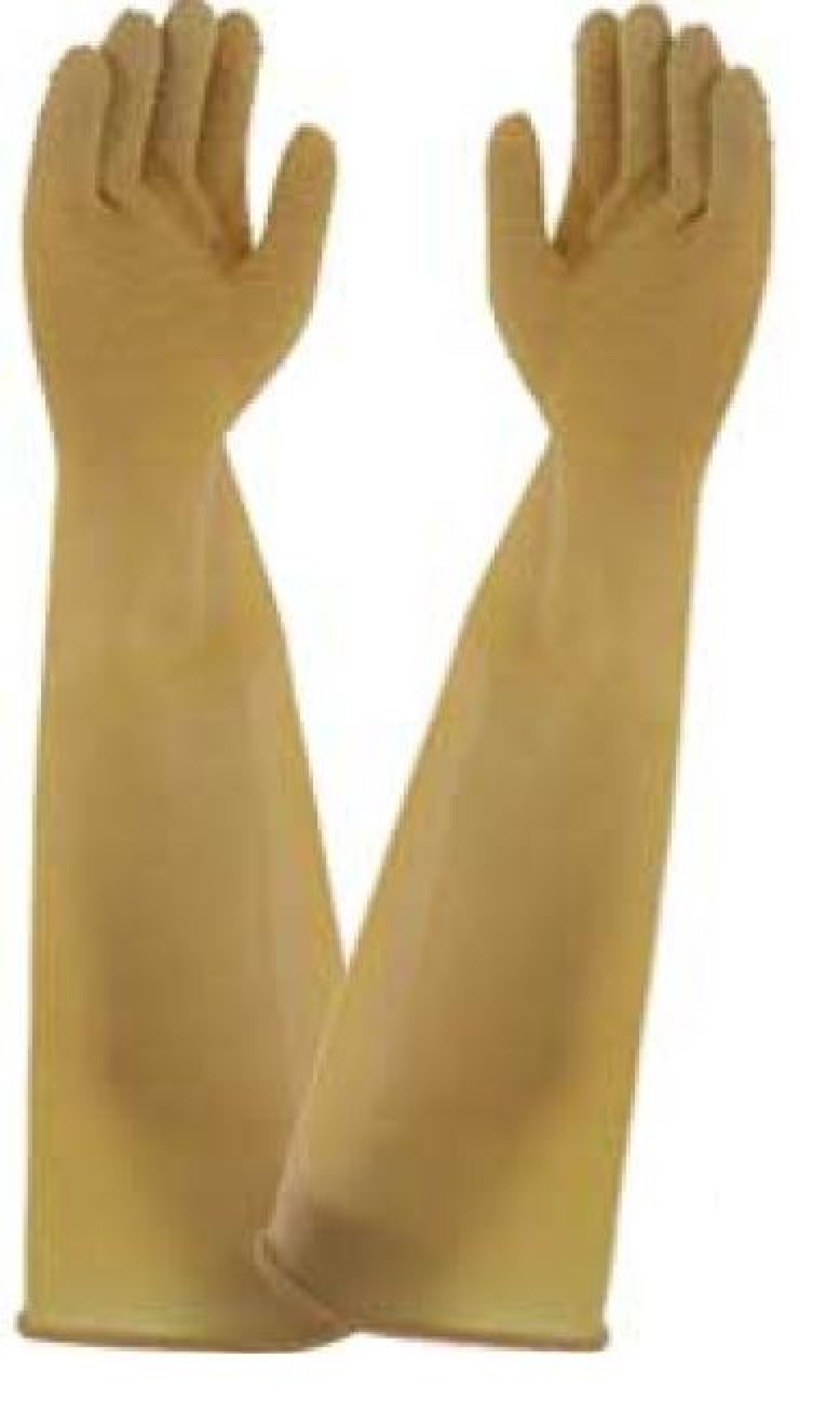 Luvas Latex Compridas Tamanho L - 1 Par
