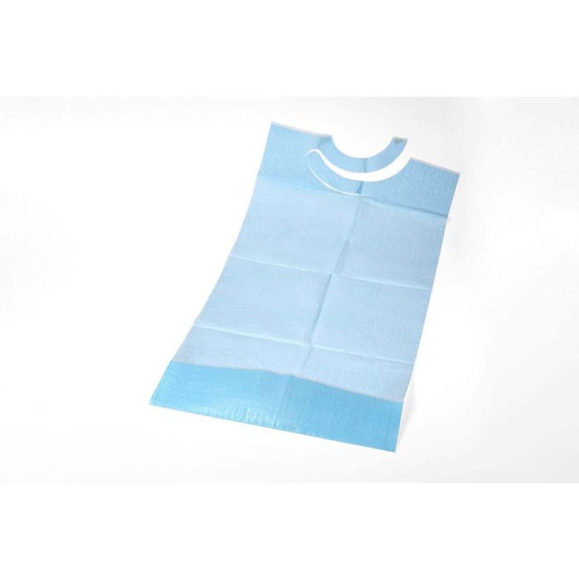 BABETE C/ BOLSO 38X70 CM 2 FOLD - 100 UN BABETE C/ BOLSO 38X70 CM 2 FOLD - 100 UN