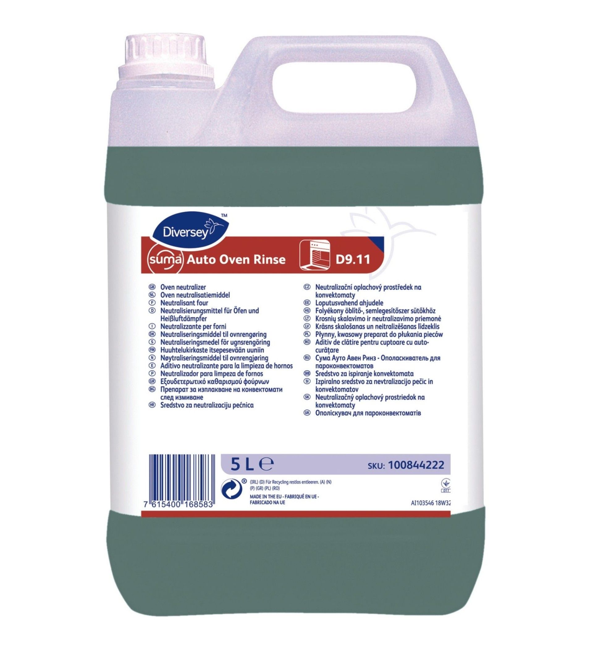 Suma Auto Oven Rinse D9.11 - 5 Litros