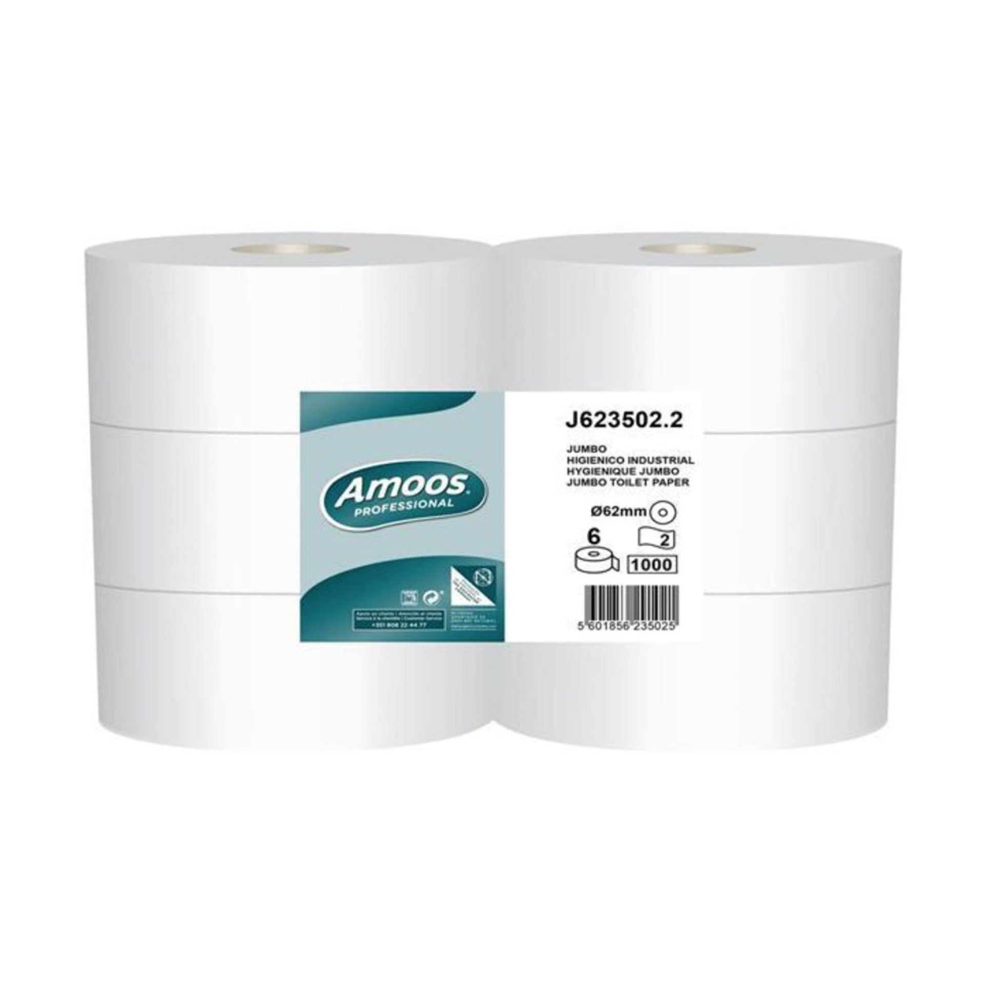 Papel Higi�nico Jumbo Gofrado 1F A15.1 195 M - 12 Rolos