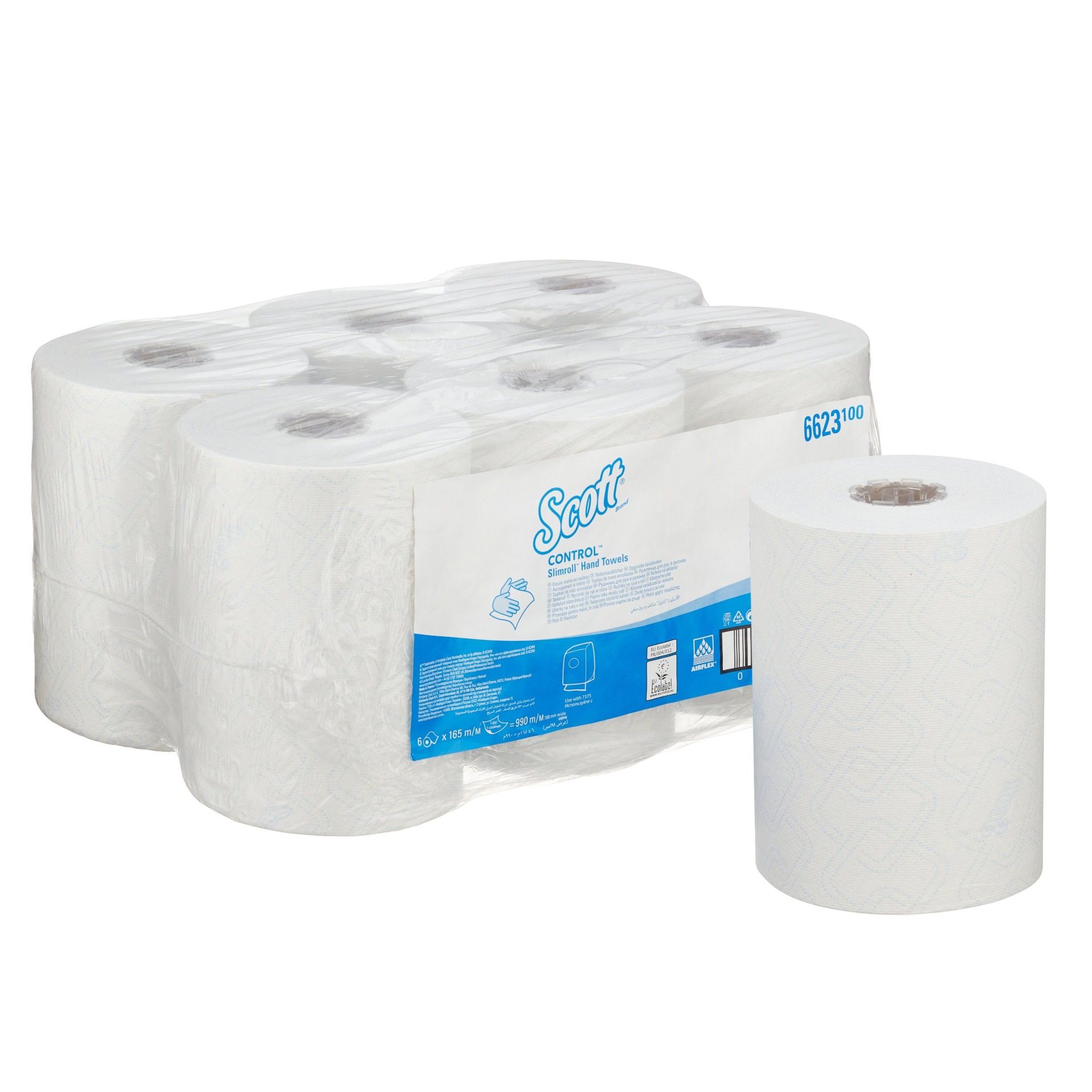 Scott Control Slimroll 1 Folha 165 Metros - 6 Rolos Scott Control Slimroll 1 Folha 165 Metros - 6 Rolos