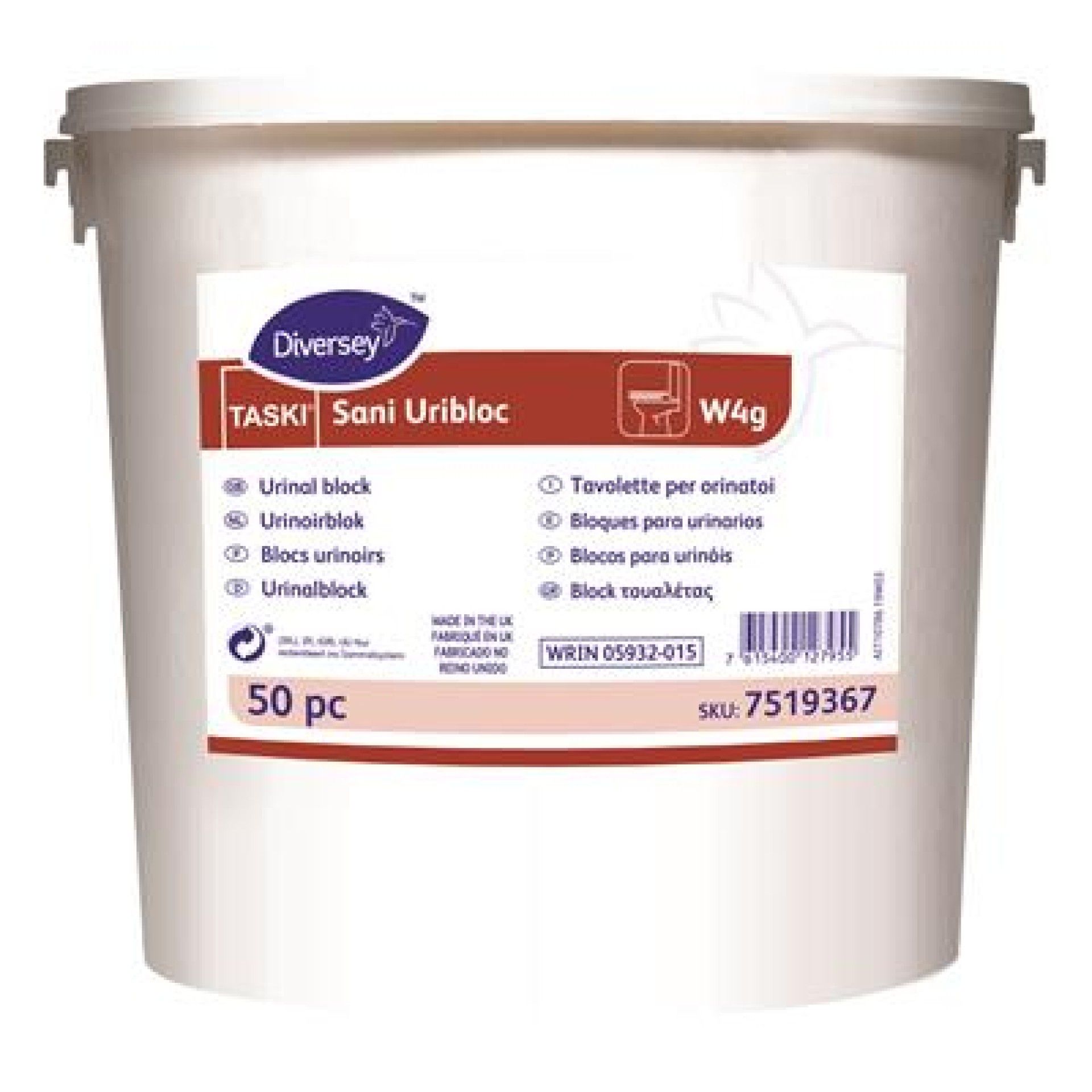 Sani Blocos Urinois Uribloc - 50 Unidades Sani Blocos Urinois Uribloc - 50 Unidades