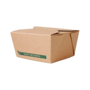Embalagem 2800ml Take Away Kraft - Biodegradvel - 50 Un