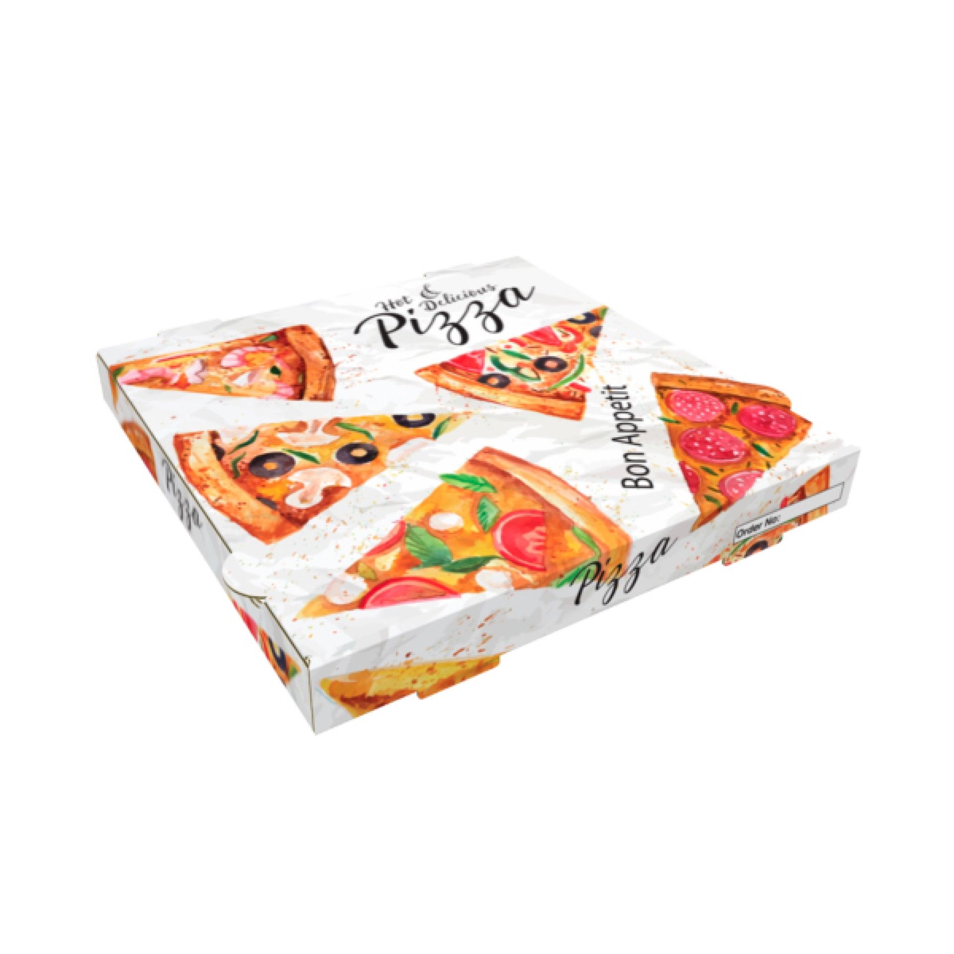 Caixas para Pizza 330x330x35mm - Biodegrad�vel - 100 Un