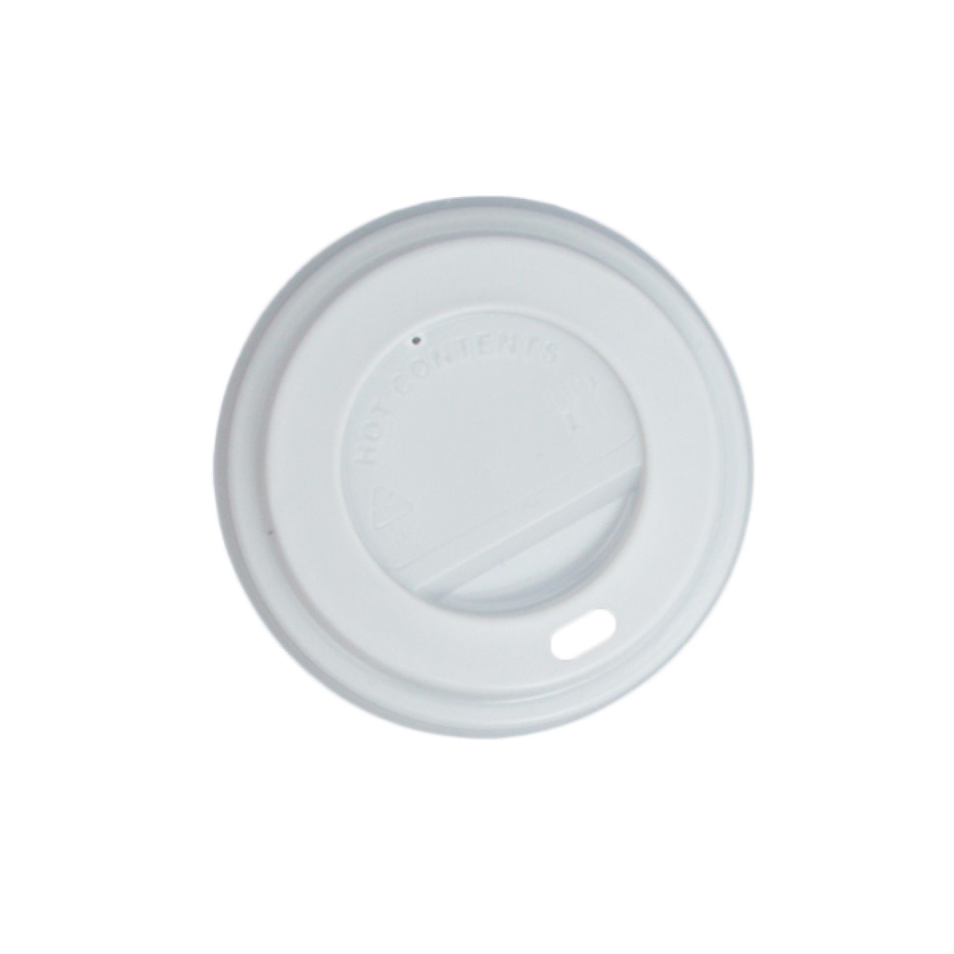Tampa Travel para copo 4OZ - Branca - Biodegradável - 50 Un Tampa Travel para copo 4OZ - Branca - Biodegradável - 50 Un