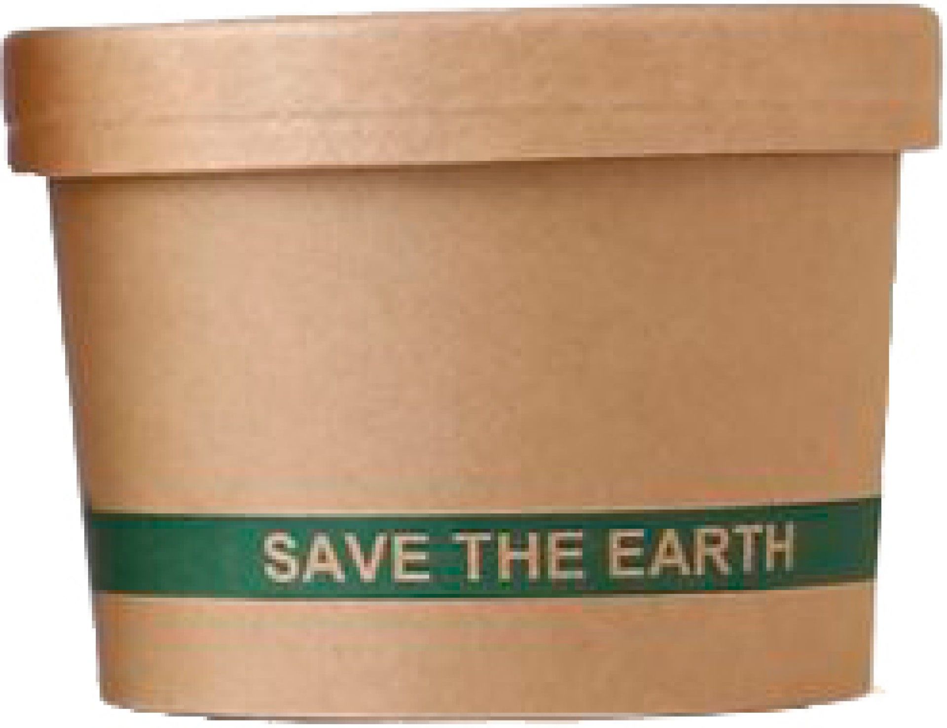 Embalagem Sopa 250 ml com Tampa kraft Biodegrad�vel - 25 U