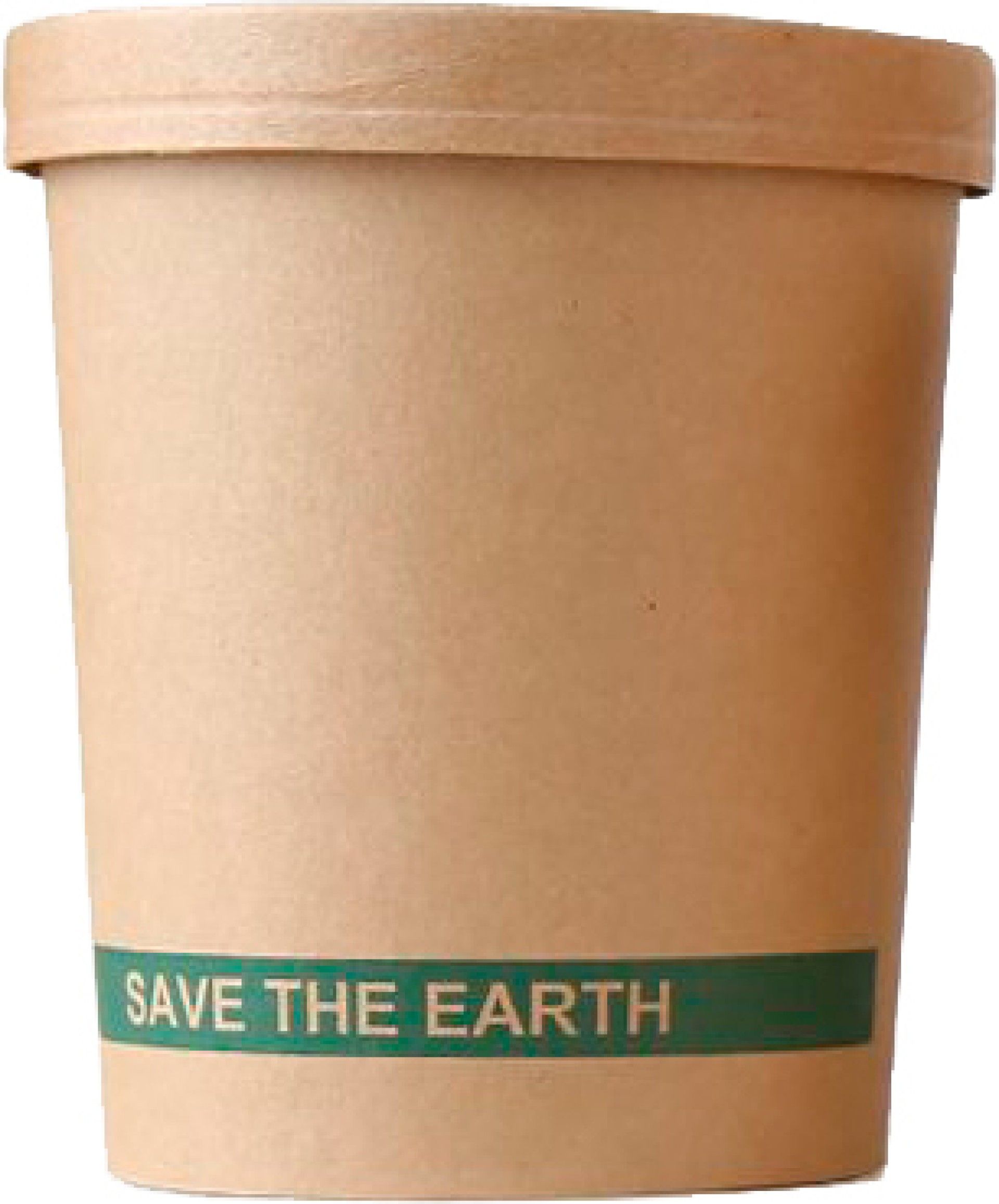 Embalagem Sopa 1000 ml com Tampa kraft Biodegradável - 25 U Embalagem Sopa 1000 ml com Tampa kraft Biodegradável - 25 U