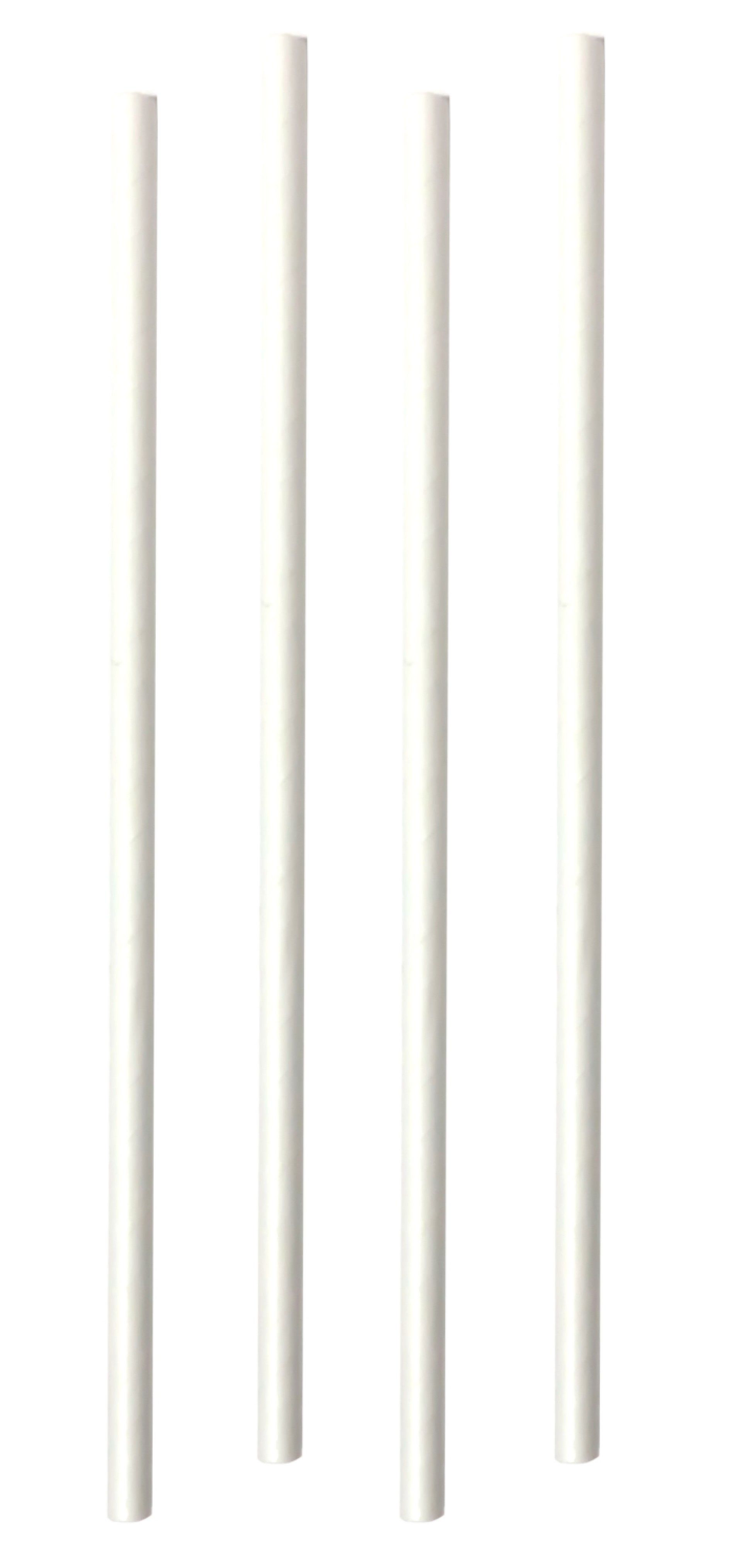 Palhinha de Papel Branca Biodegradável -100 U Palhinha de Papel Branca Biodegradável -100 U