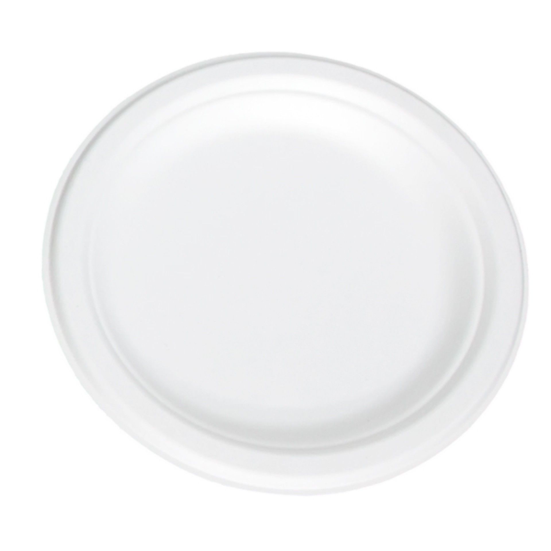 Prato Oval Diametro 26cm Biodegrad�vel - 50 Unidades
