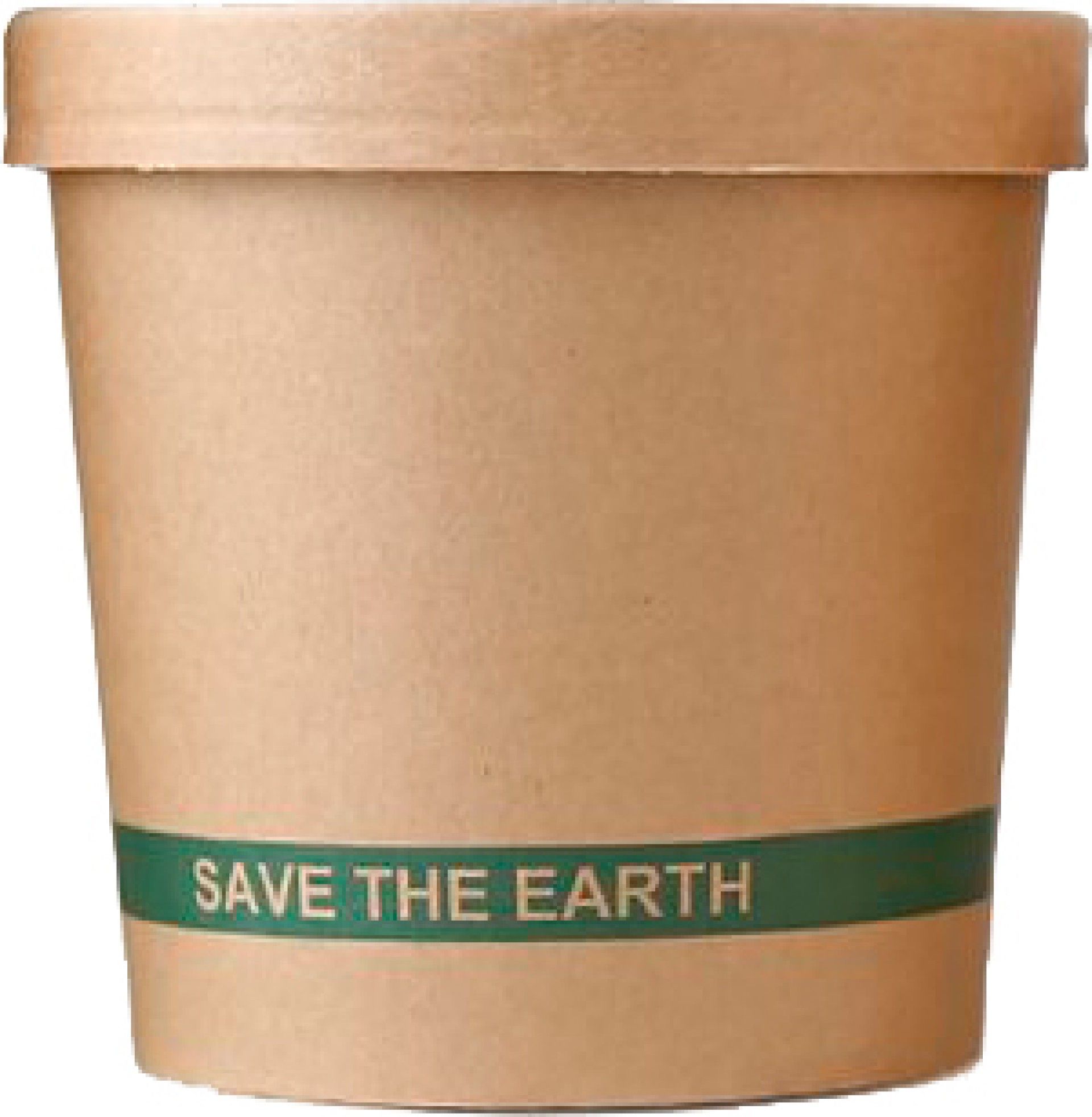 Embalagem Sopa 750 ml com Tampa kraft Biodegradável - 25 U Embalagem Sopa 750 ml com Tampa kraft Biodegradável - 25 U