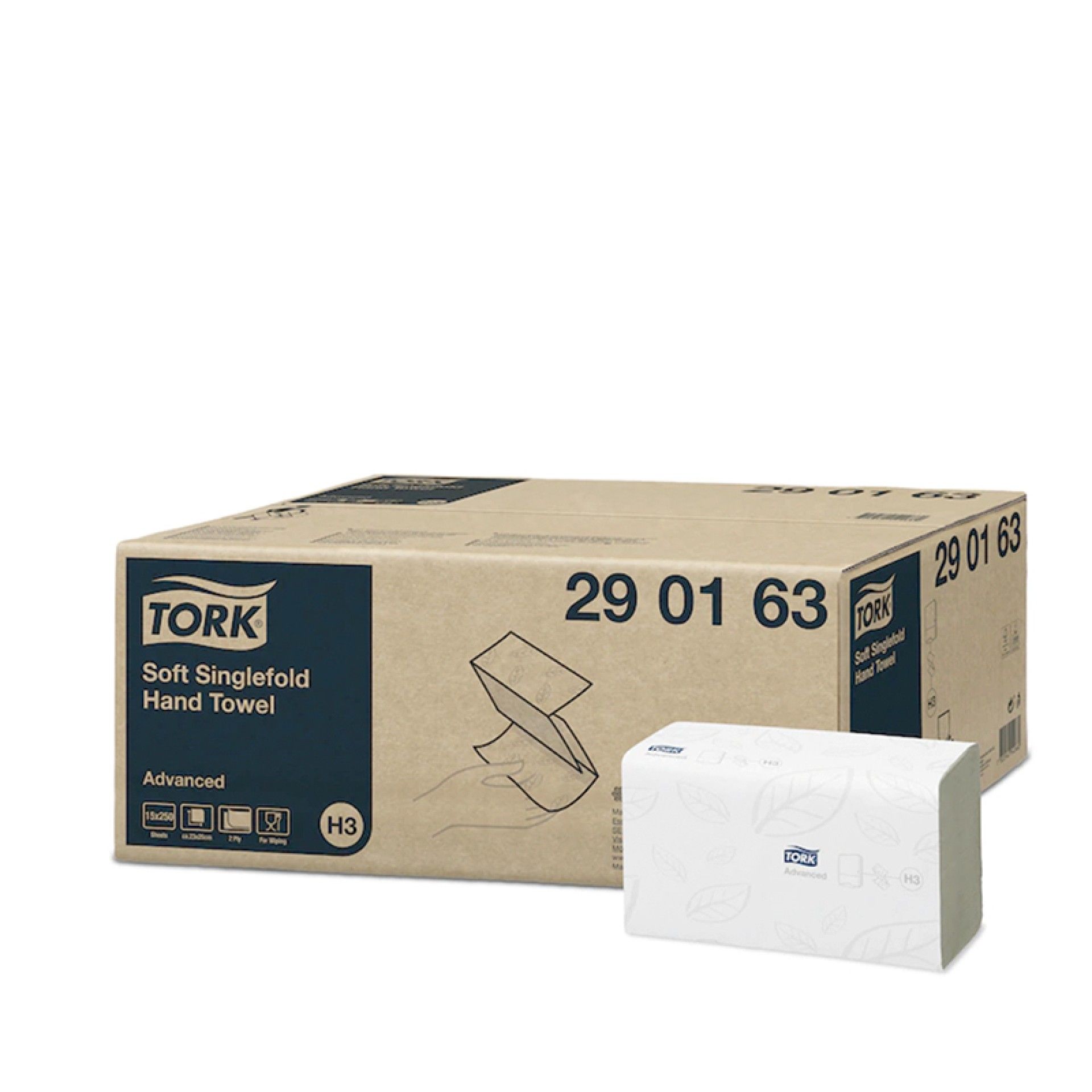 Toalha de Mão Dobrada em Z Suave Tork - 3750 U Toalha de Mão Dobrada em Z Suave Tork - 3750 U