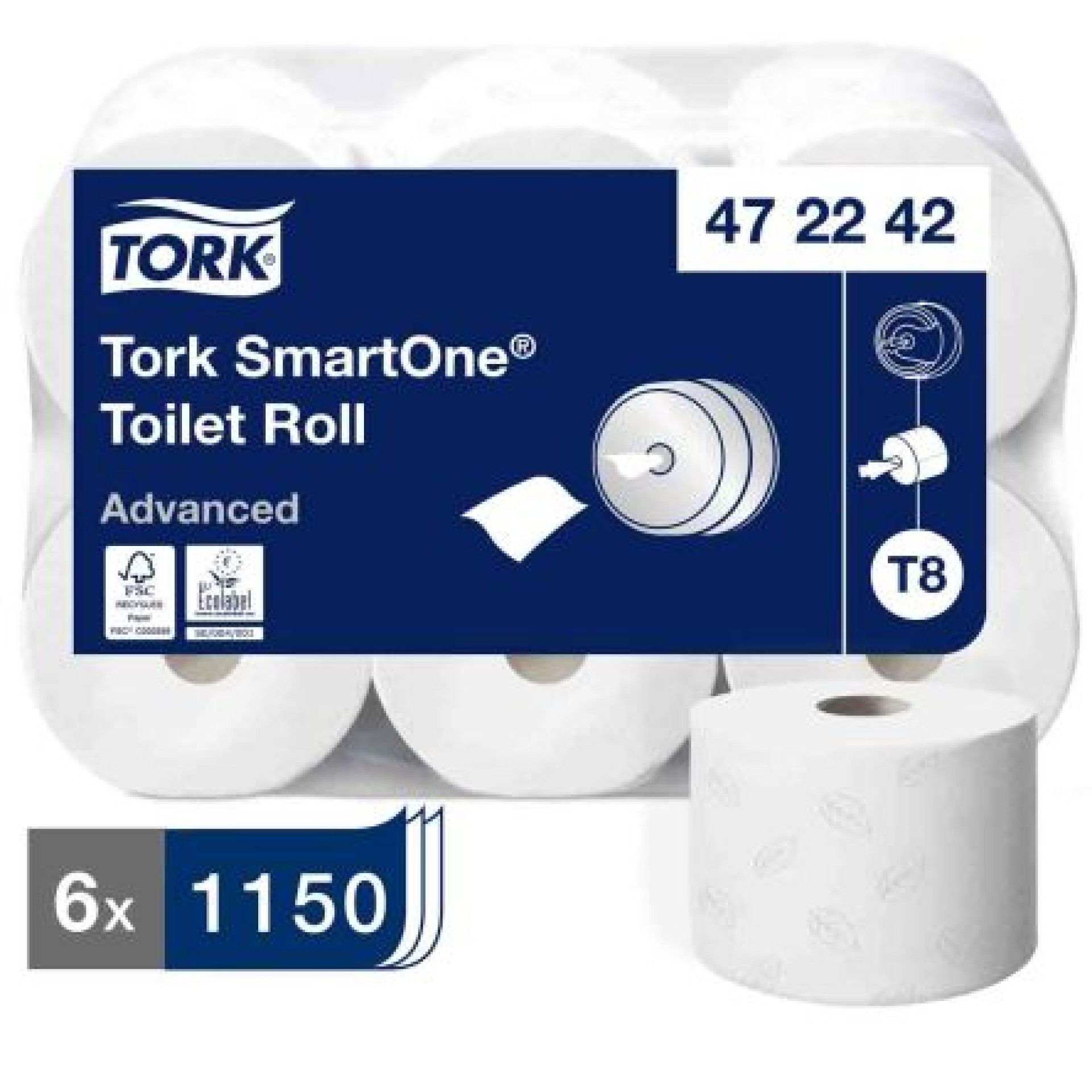 Papel Higi�nico Tork Folha Dupla 207metros - 6 Rolos