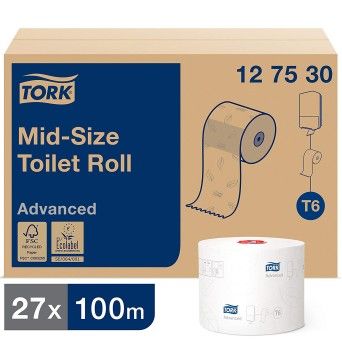 Papel higinico Compacto Tork Advance Folha Dupla - 27 Un