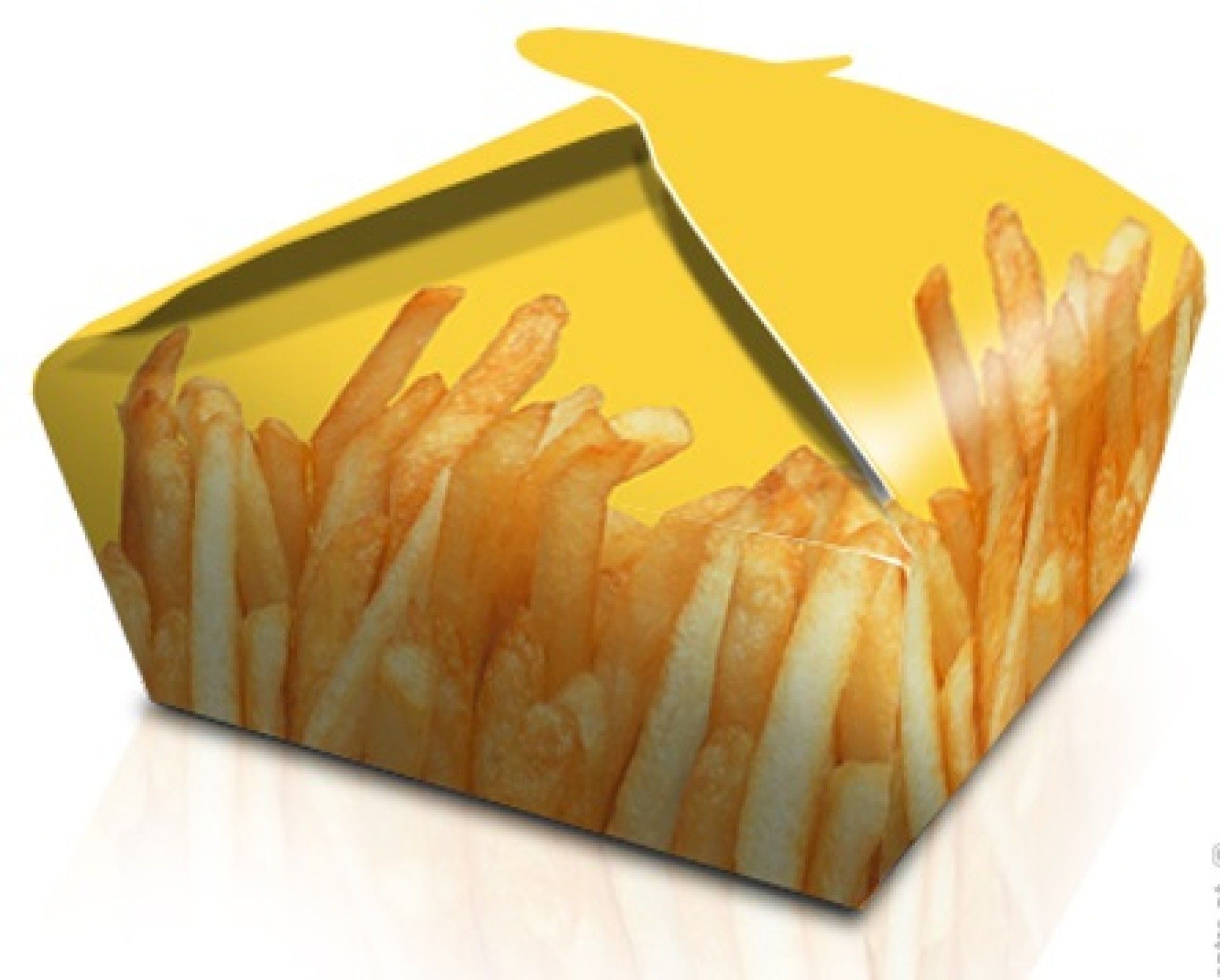 CX. P/ BATATA FRITA Q6 / 16X12,5X6 CM - 500 UN