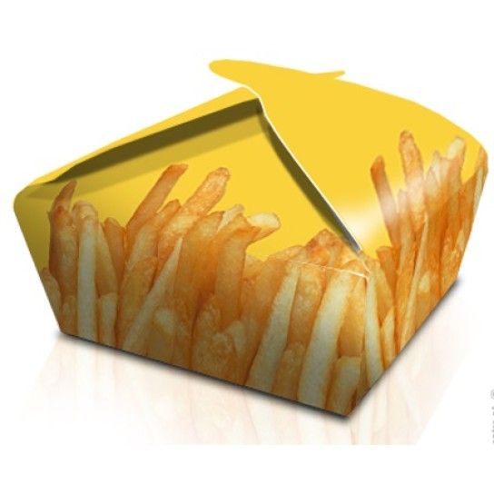 CX. P/ BATATA FRITA Q4 / 12X12X5 CM - 500 UN