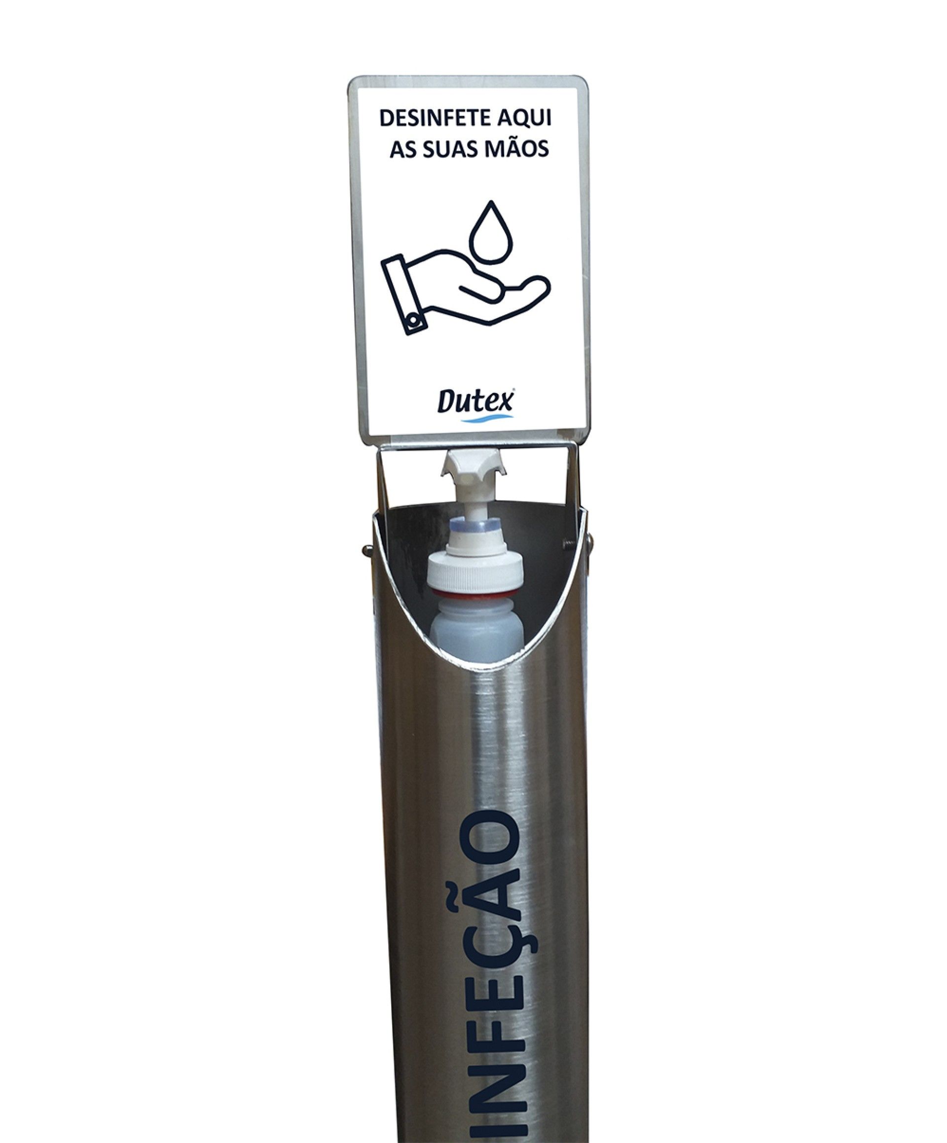 Ponto De Desinfec��o em Inox Totem - 1 U