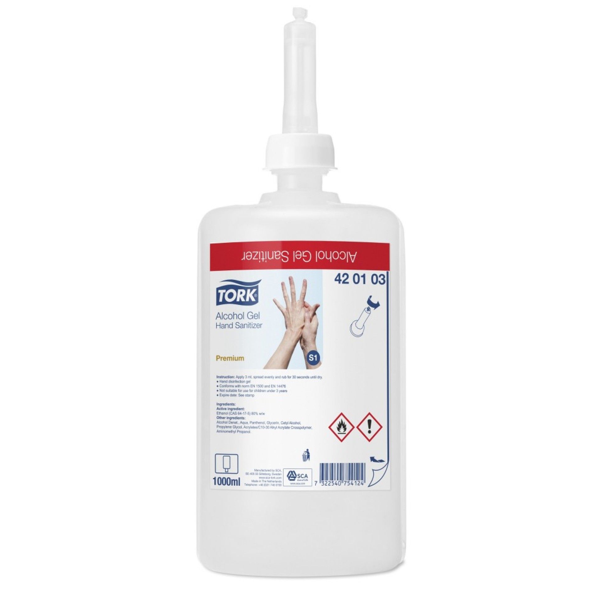 Gel de Desinfetante de M�os Tork - 1 L