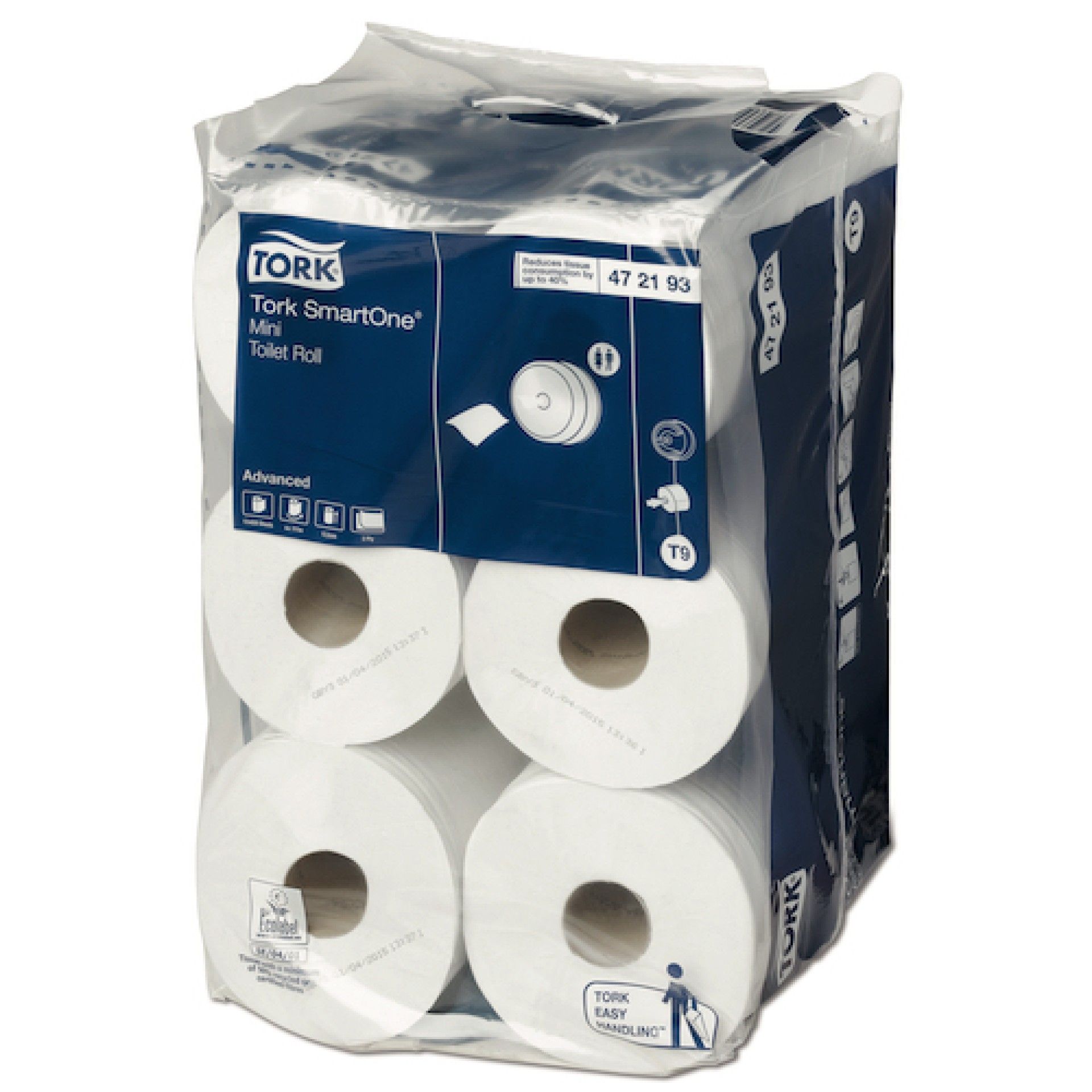 Papel Higiénico Mini T9 Tork SmartOne - 12 Rolos Papel Higiénico Mini T9 Tork SmartOne - 12 Rolos