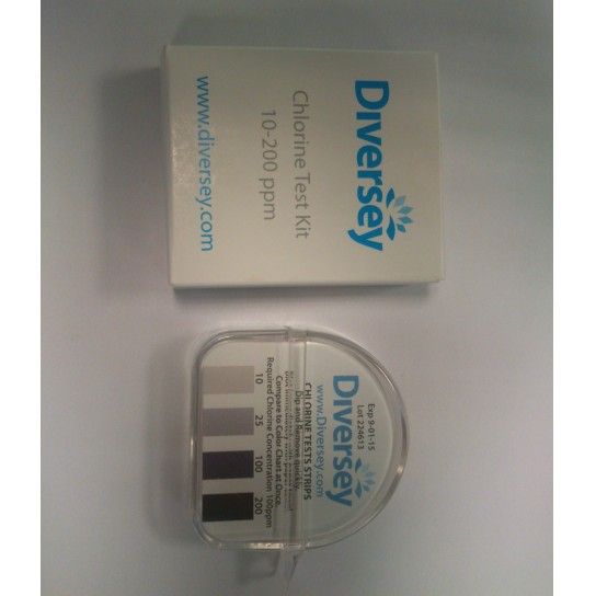 CHLORINE TEST KIT 10-200 PPM - 1 UN