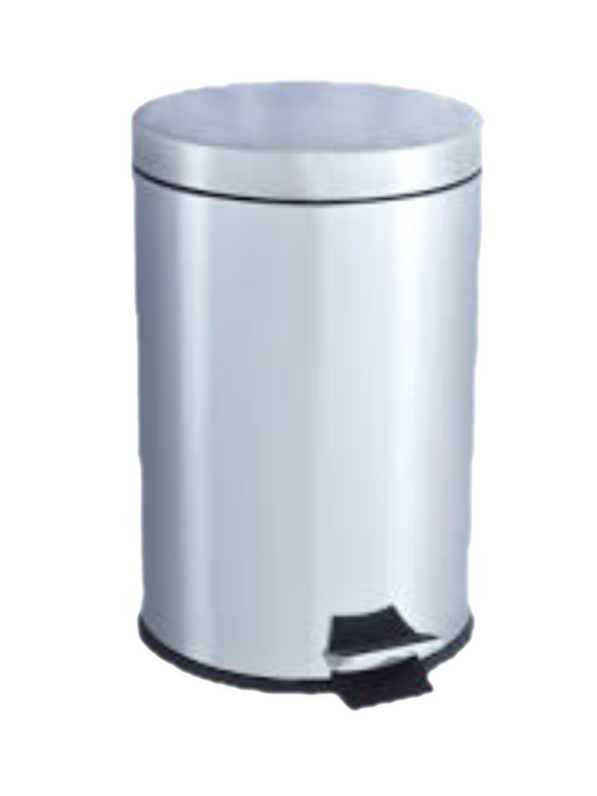 Papeleira com Pedal 20L Redonda Inox - 1 U Papeleira com Pedal 20L Redonda Inox - 1 U
