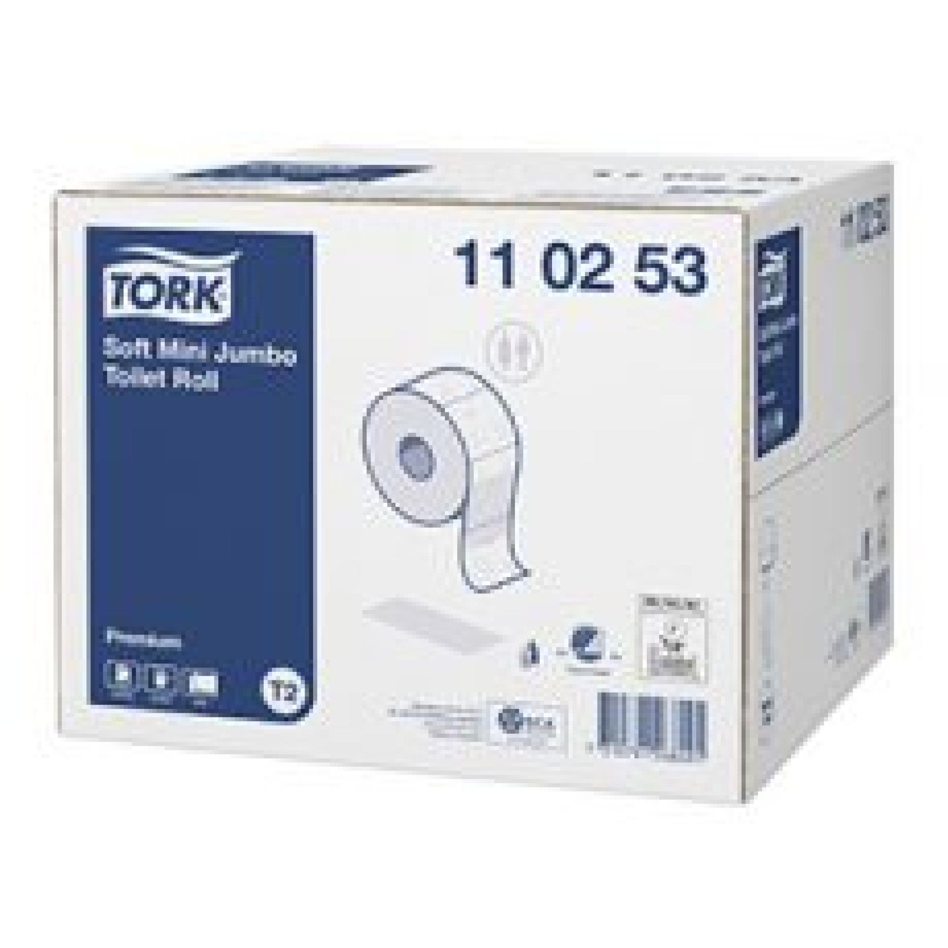 Papel Higi�nico Tork Mini Jumbo Folha Dupla - 12 Rolos