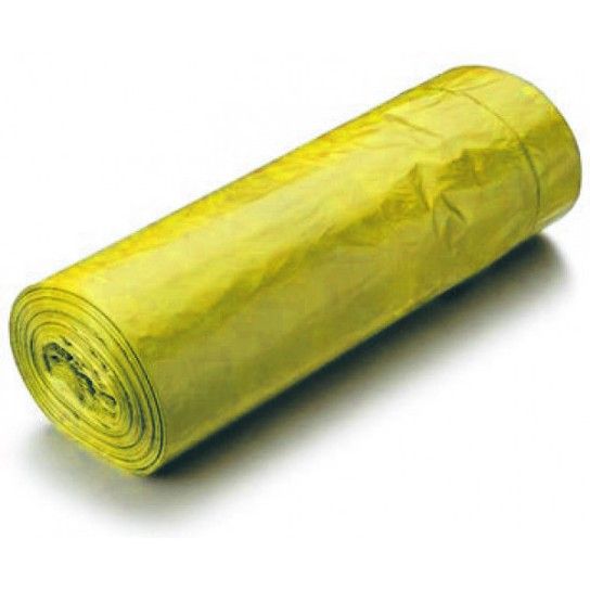 Saco Plástico 85 x 105 Amarelo - 1 Rolo