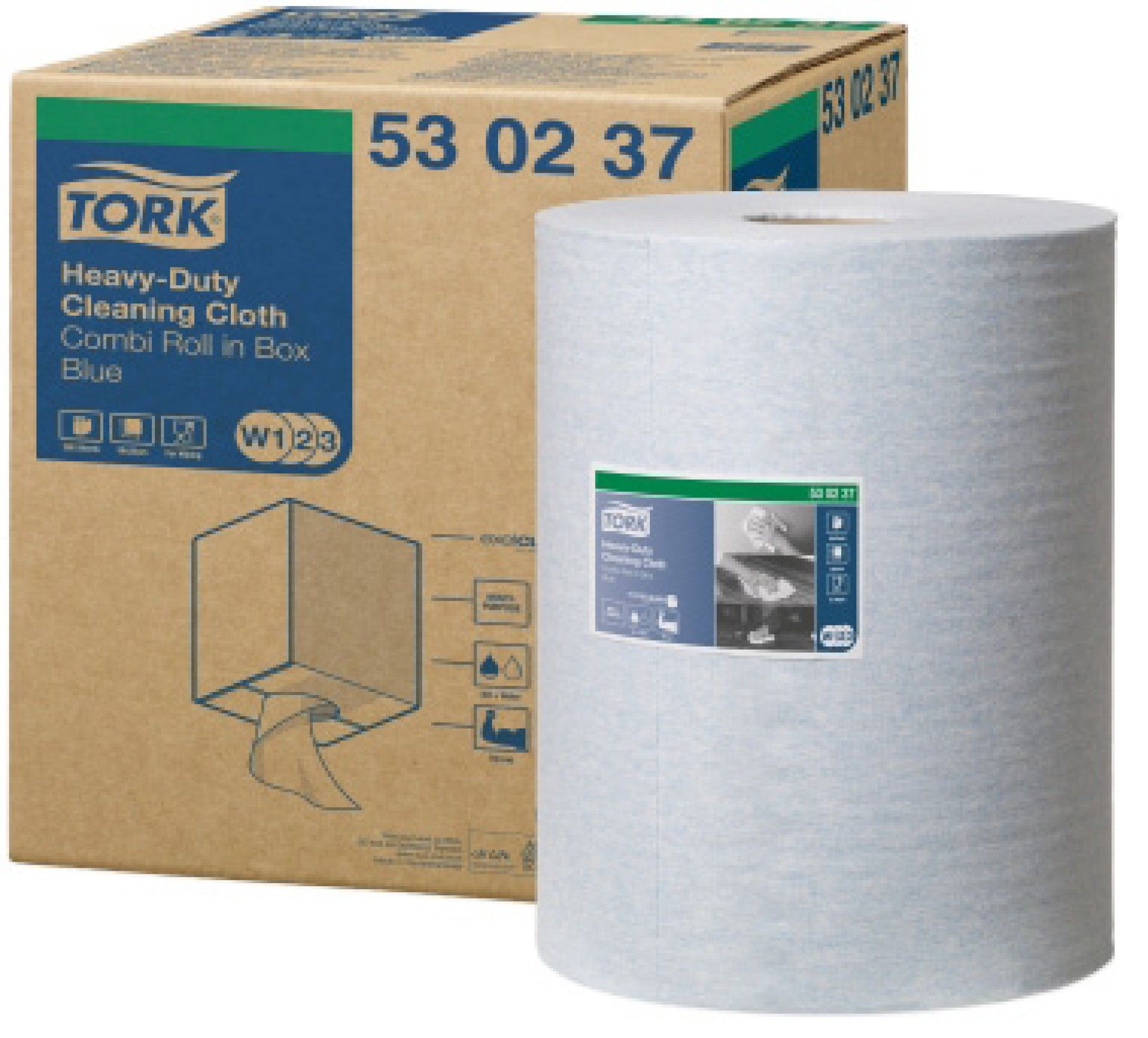 Pano de Limpeza Alta Resist�ncia Tork 530 Azul - 1 Rolo
