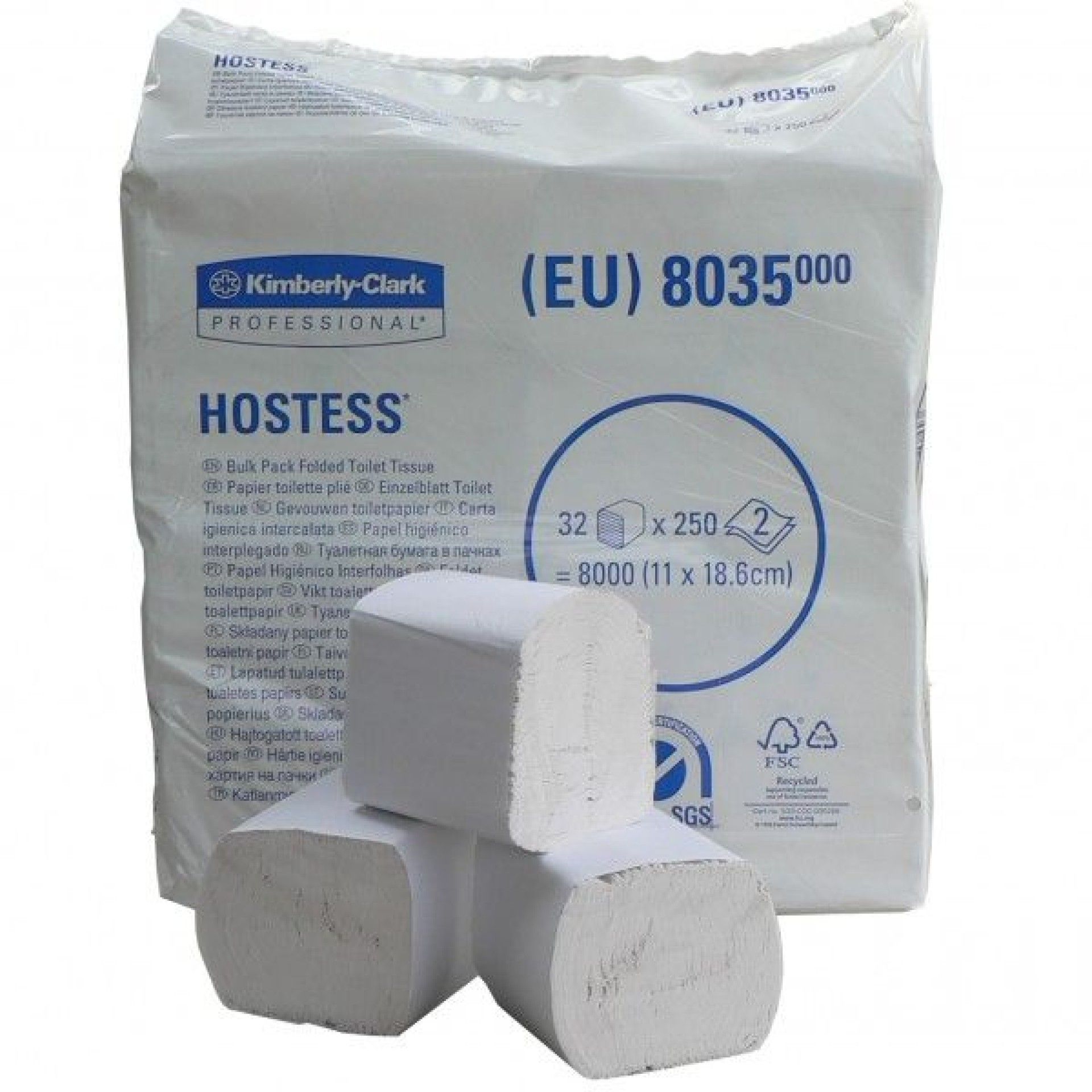 Hostess Papel Higi�nico Bulk Pack - 32 x 250 Unidades
