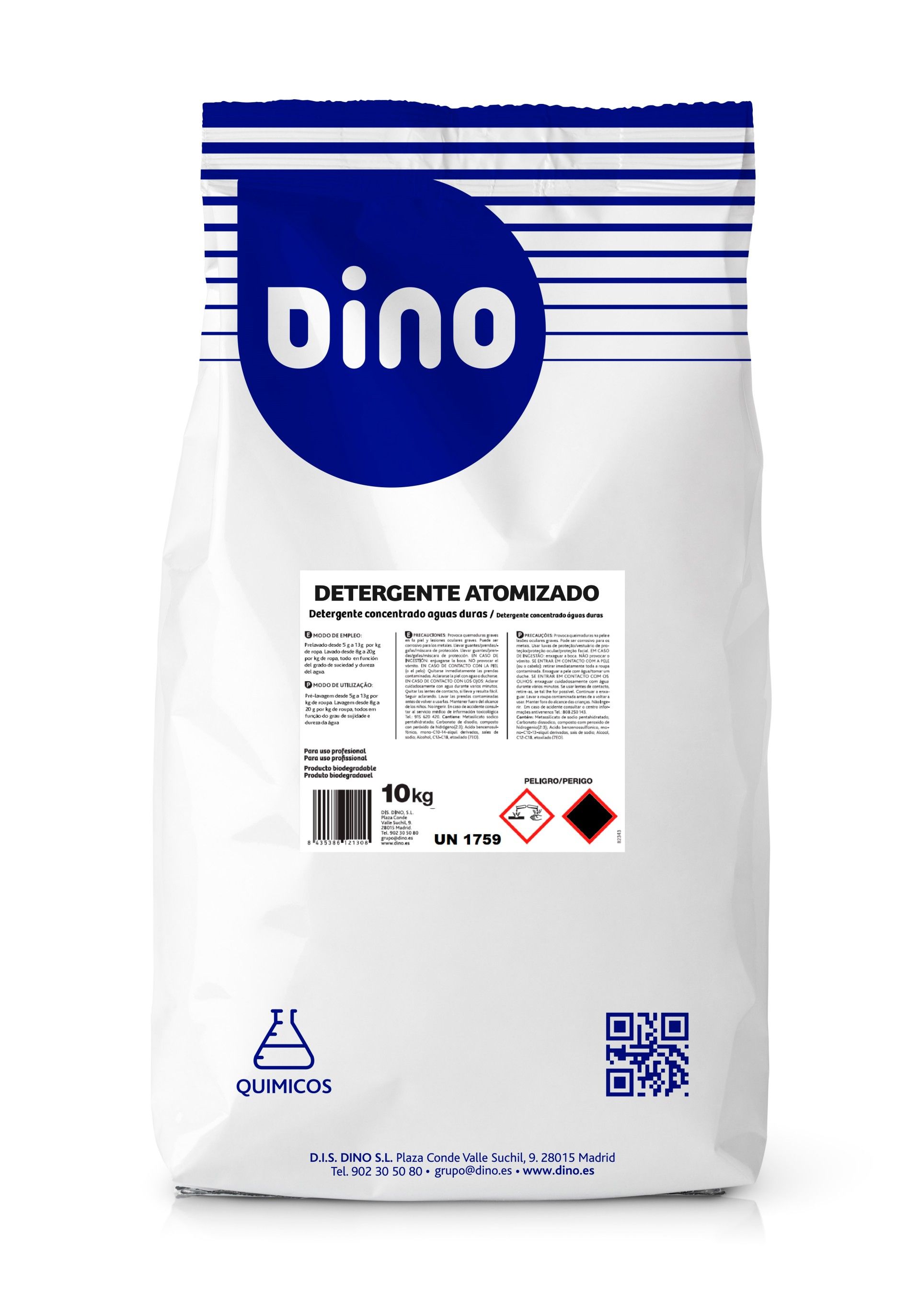 Dino Detergente Atomizado - 10 Kg Dino Detergente Atomizado - 10 Kg