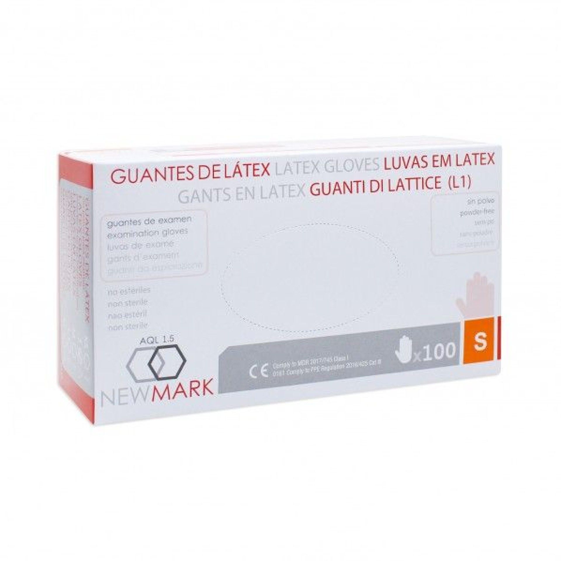 Luvas Latex New Mark sem Pó Luvas Latex New Mark sem Pó