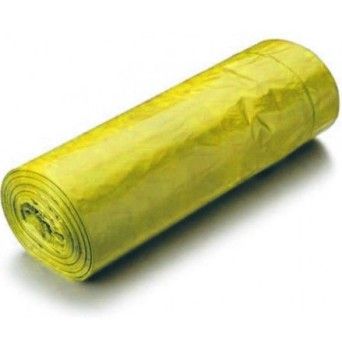 Saco Plstico 80x120 Amarelo G.250 - Rolos de 10 Unidades.
