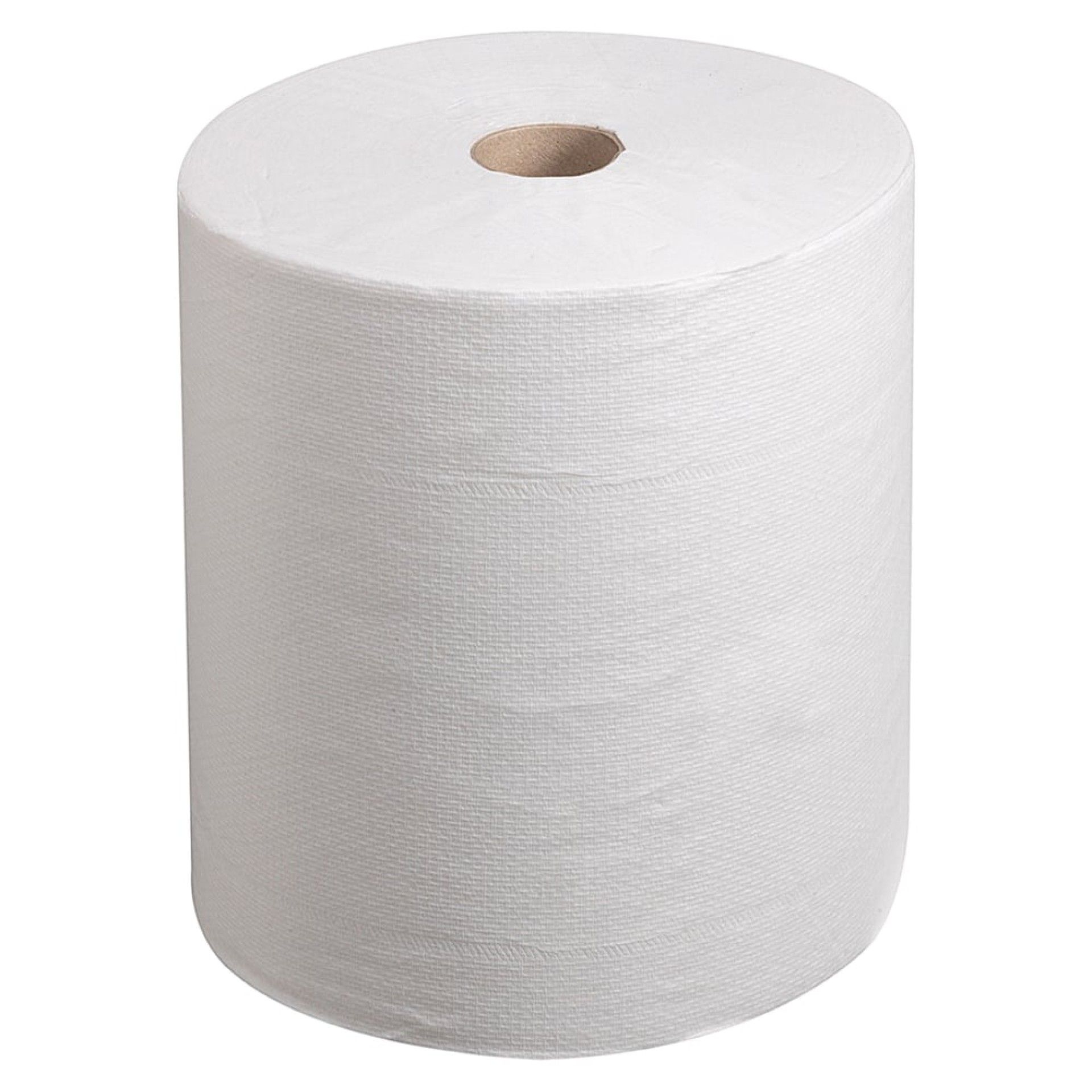 Toalha de lenço de papel branca enrolada - 6 rolos Toalha de lenço de papel branca enrolada - 6 rolos