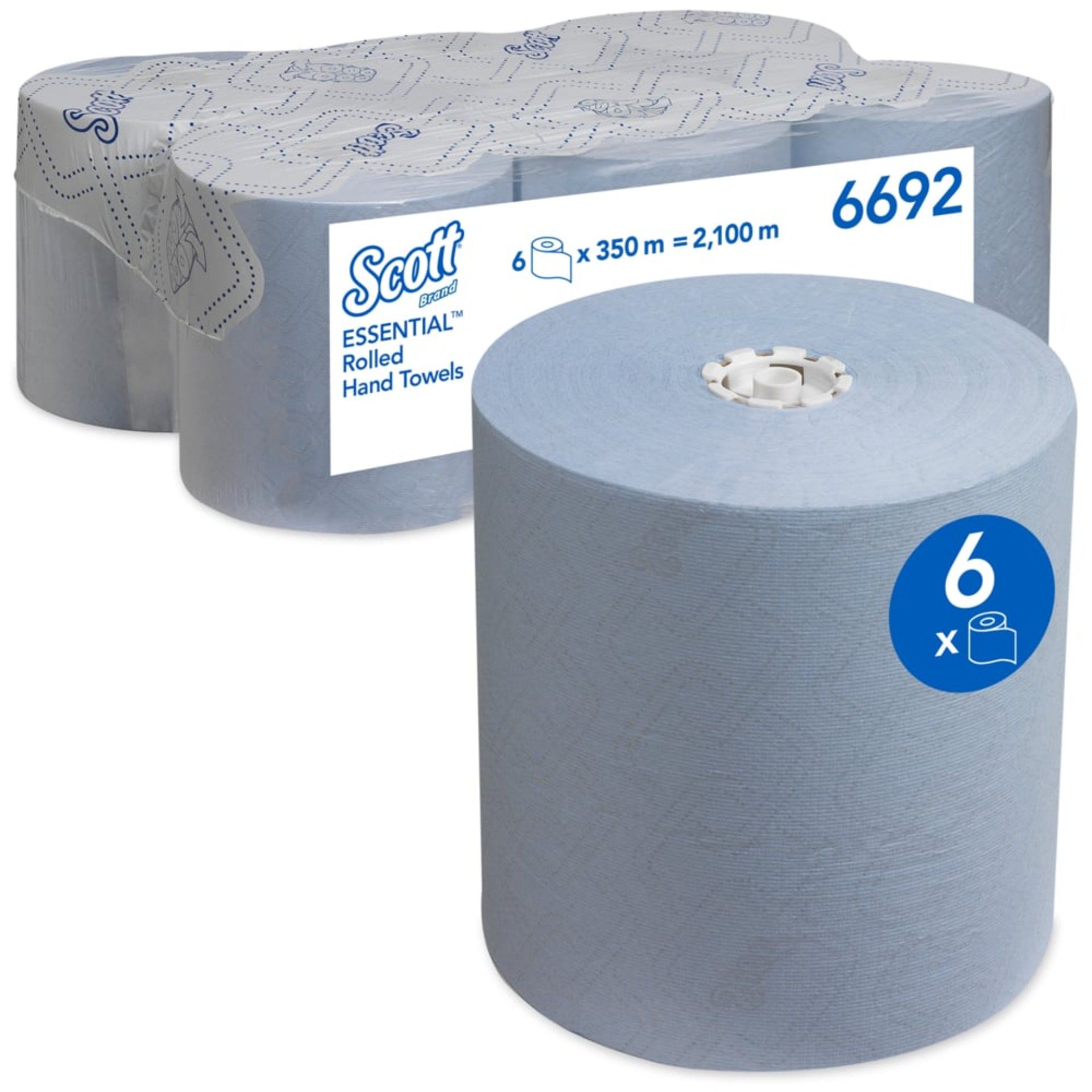 SCOTT MAX T. MANO EN ROLLO 350 MT AZUL - 6 RL SCOTT MAX T. MANO EN ROLLO 350 MT AZUL - 6 RL