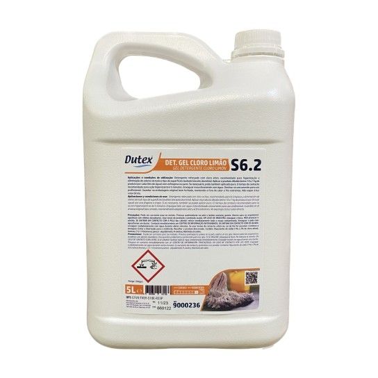 Detergente Gel Cloro S6.2 Limo - 5 L