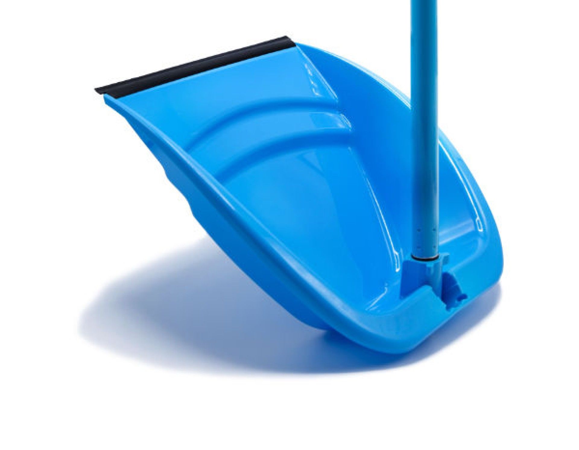 Pá do Lixo Plásticas Azul c/ Cabo Reb. e Borracha - 1 U Pá do Lixo Plásticas Azul c/ Cabo Reb. e Borracha - 1 U
