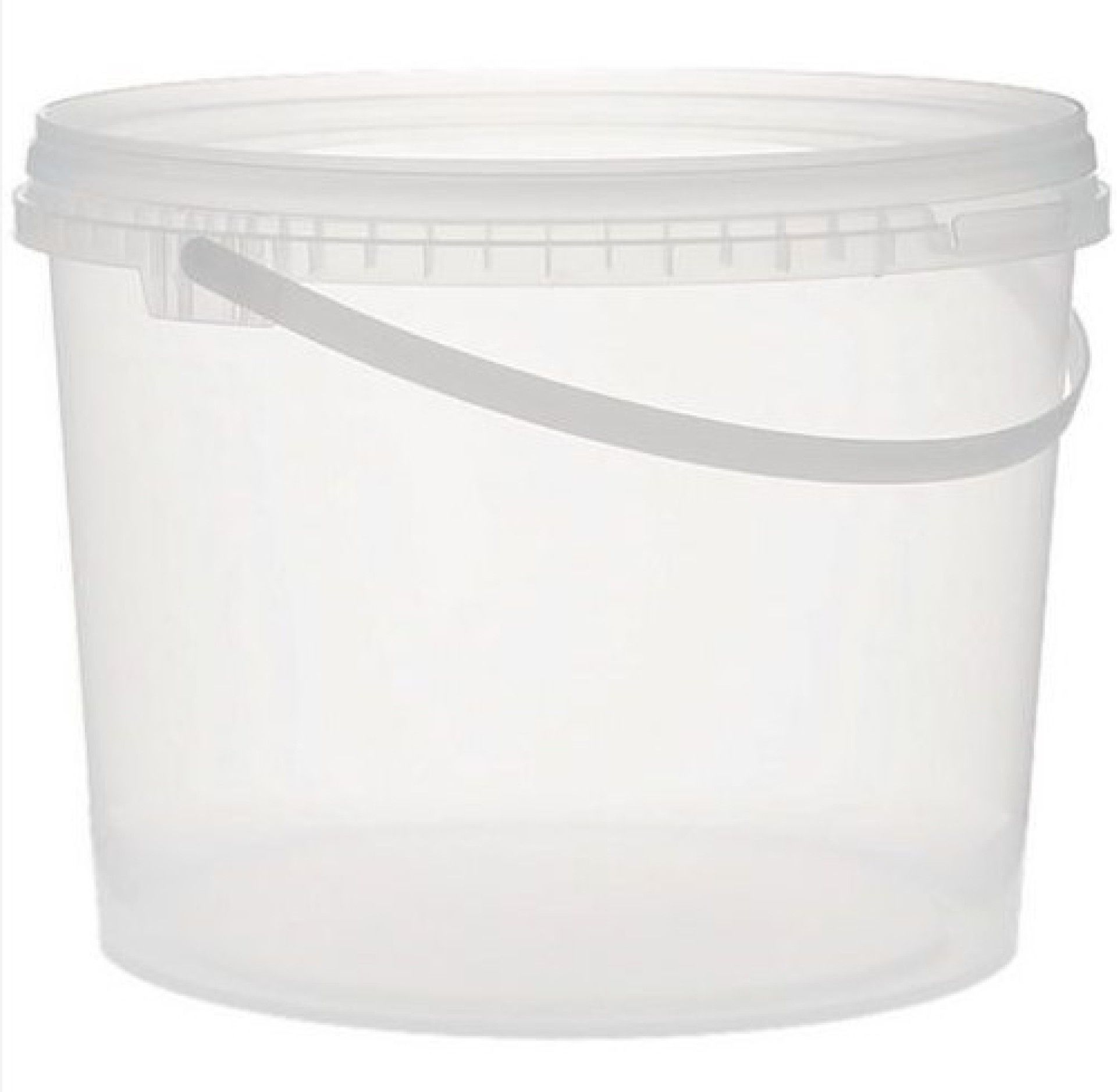 Balde Transparente Alimentar 8L sem Tampa - 1 U Balde Transparente Alimentar 8L sem Tampa - 1 U