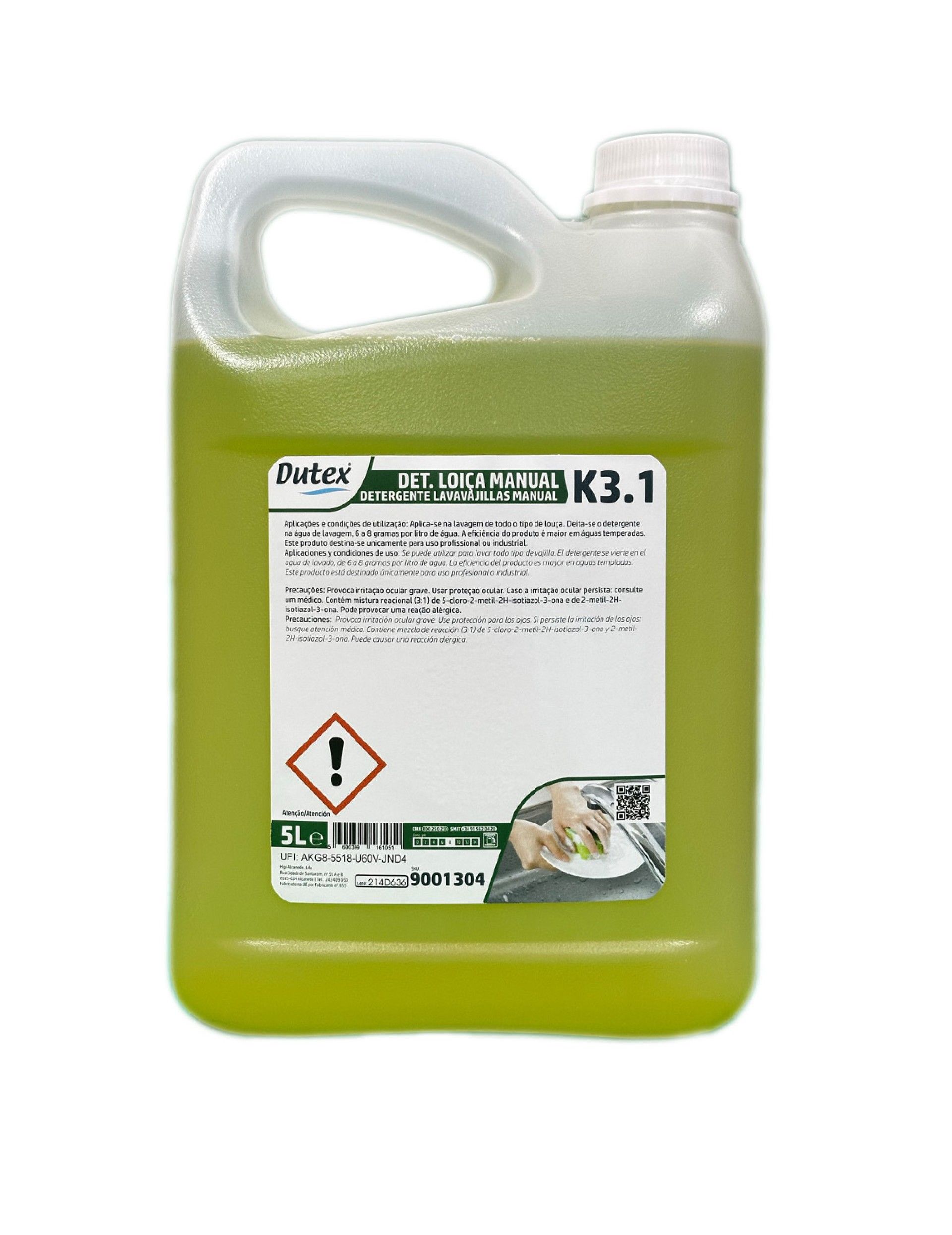Detergente Loiça Manual K3.1 - 5 L Detergente Loiça Manual K3.1 - 5 L
