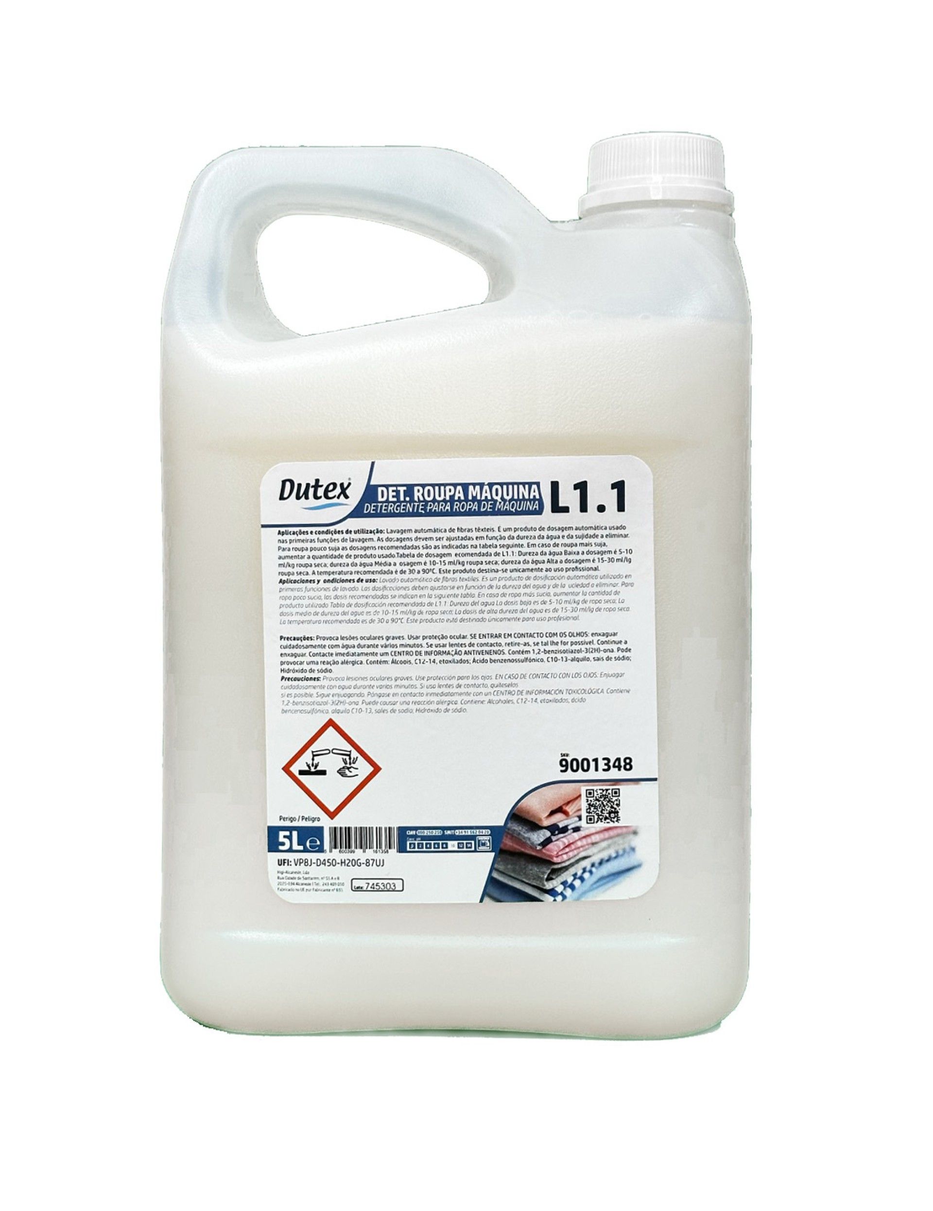 Detergente para M�quina de Roupa L1.1 - 5 Litros