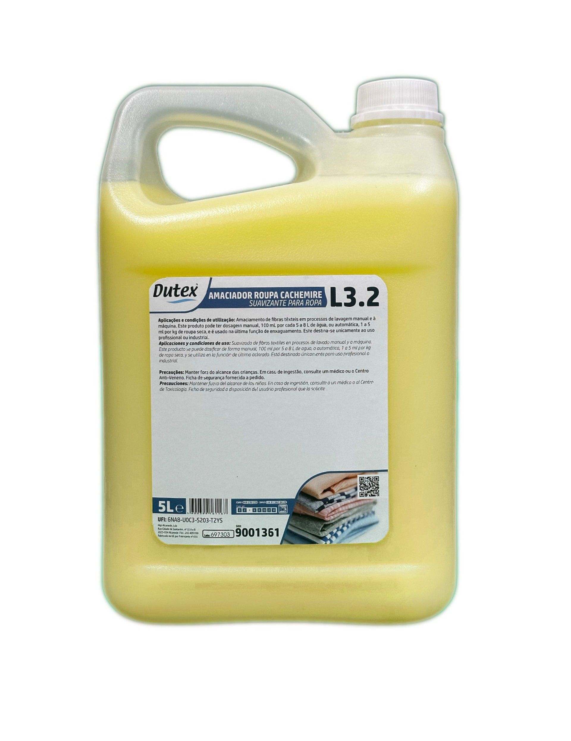 Amaciador Roupa L3.2 Cashemire -5 L