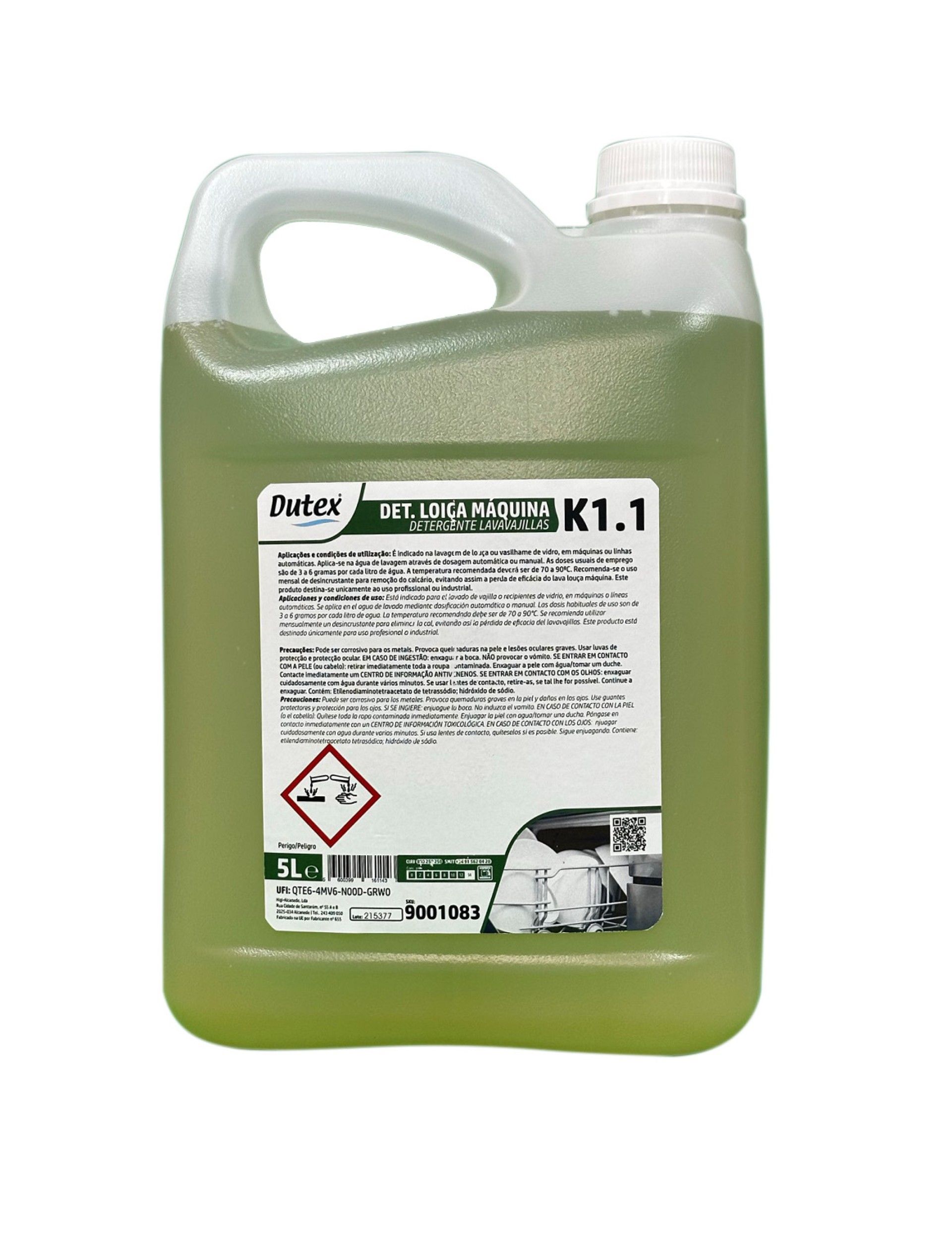Detergente Loiça Maquina K1.1 - 5 Litros Detergente Loiça Maquina K1.1 - 5 Litros