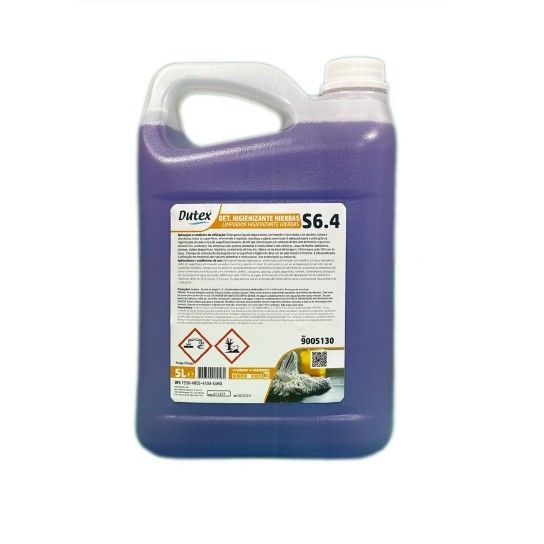 Detergente Desinfetante Bactericida S6.4 Hierbas - 5 L