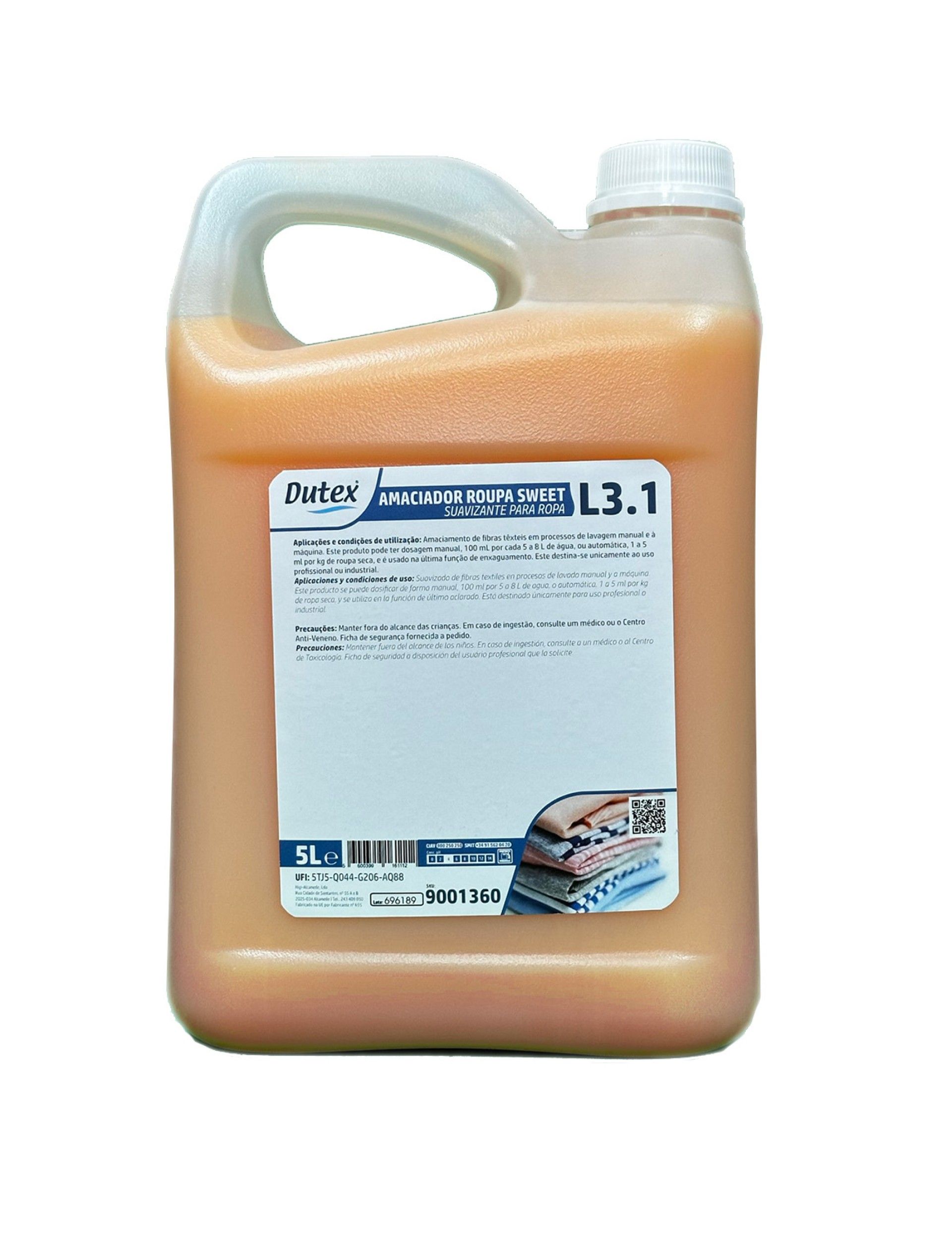 Amaciador Roupa L3.1 Sweet - 5 L