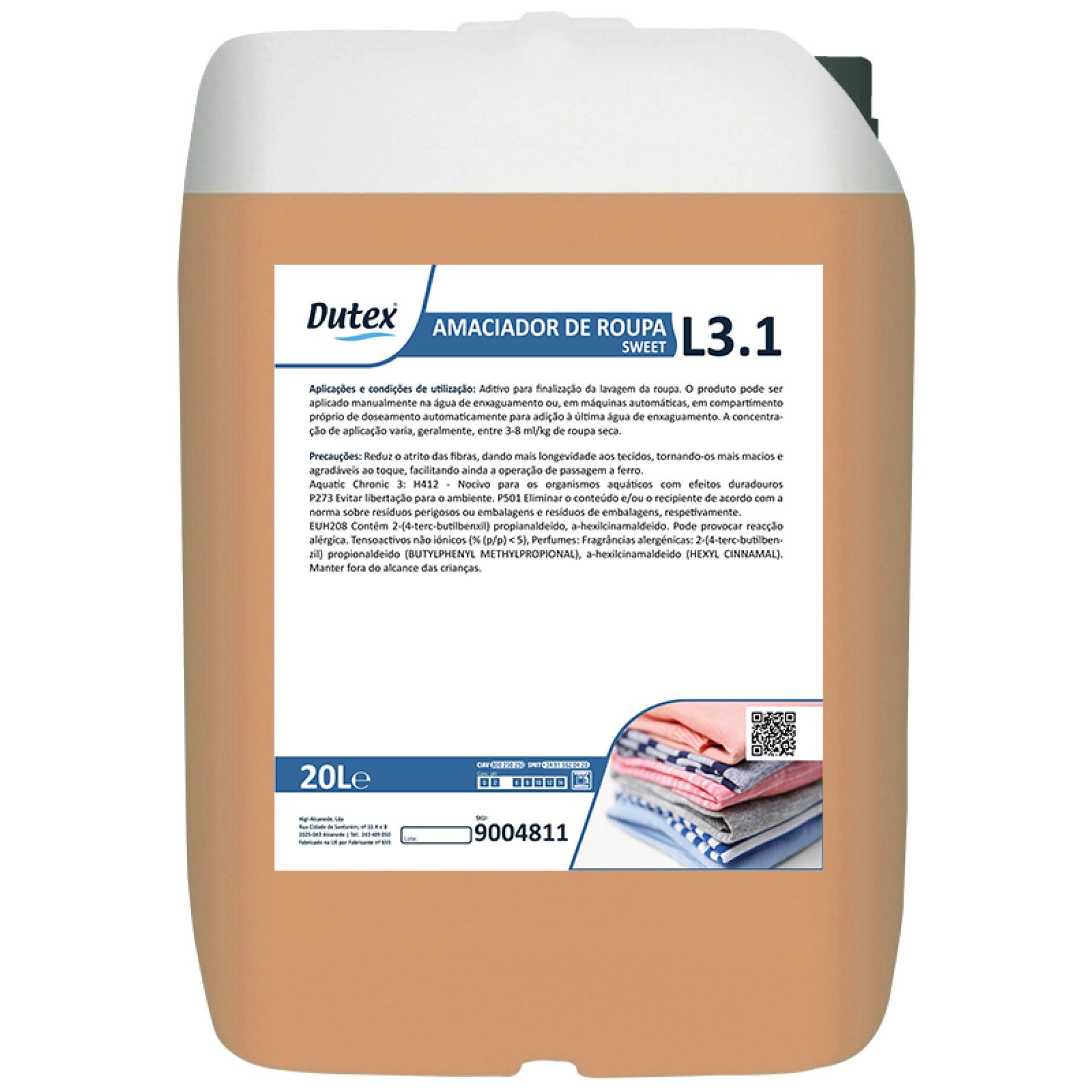 Dutex Amaciador L3.1 - 20 Litros Dutex Amaciador L3.1 - 20 Litros