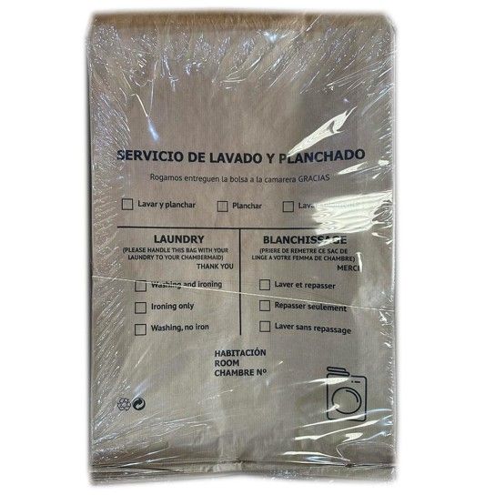 SACO LAVANDARIA KRAFT 45GR - 250 UN