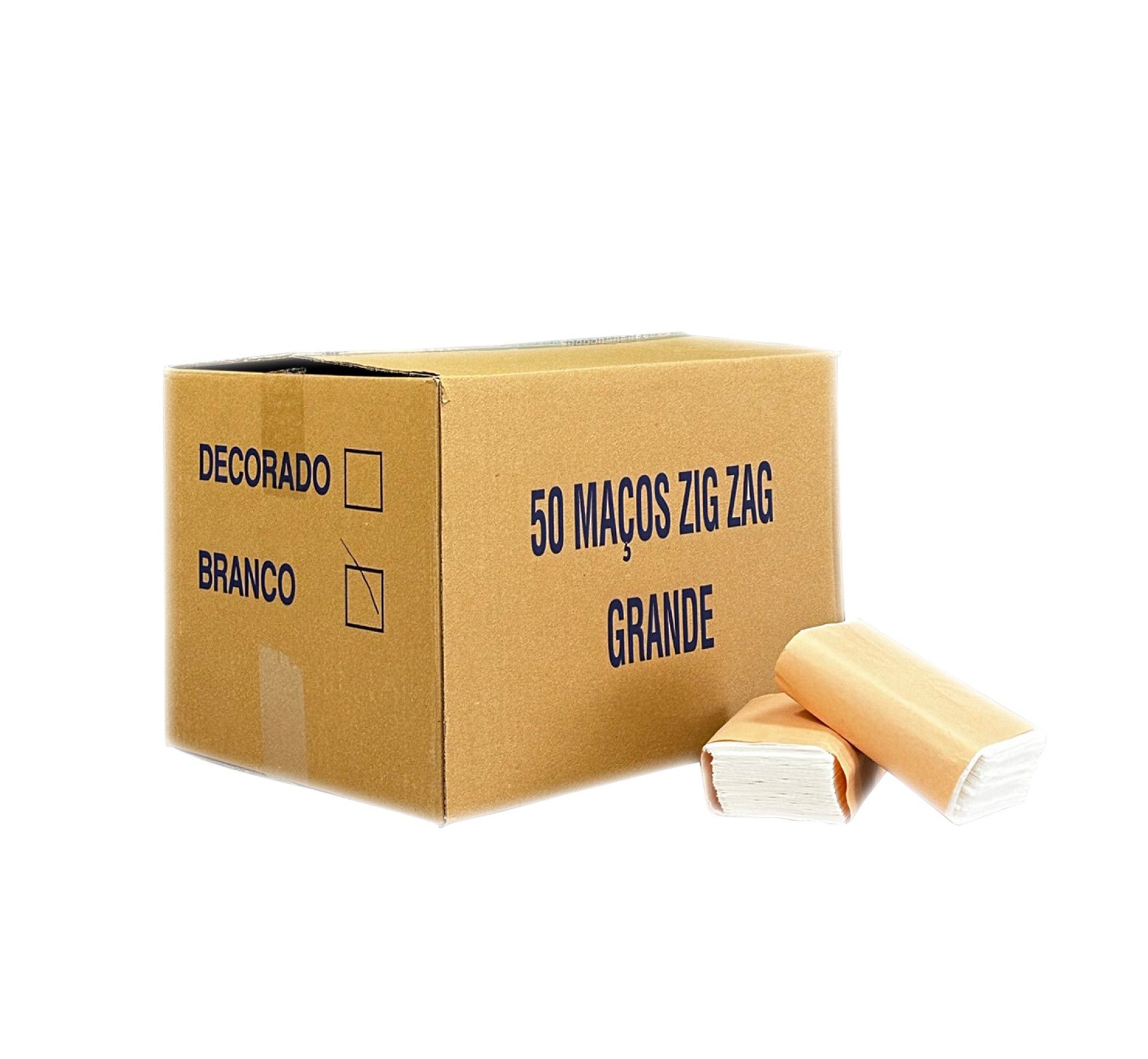 Guardanapos 14 x 14 Zig-Zag Branco - 8000 U Guardanapos 14 x 14 Zig-Zag Branco - 8000 U