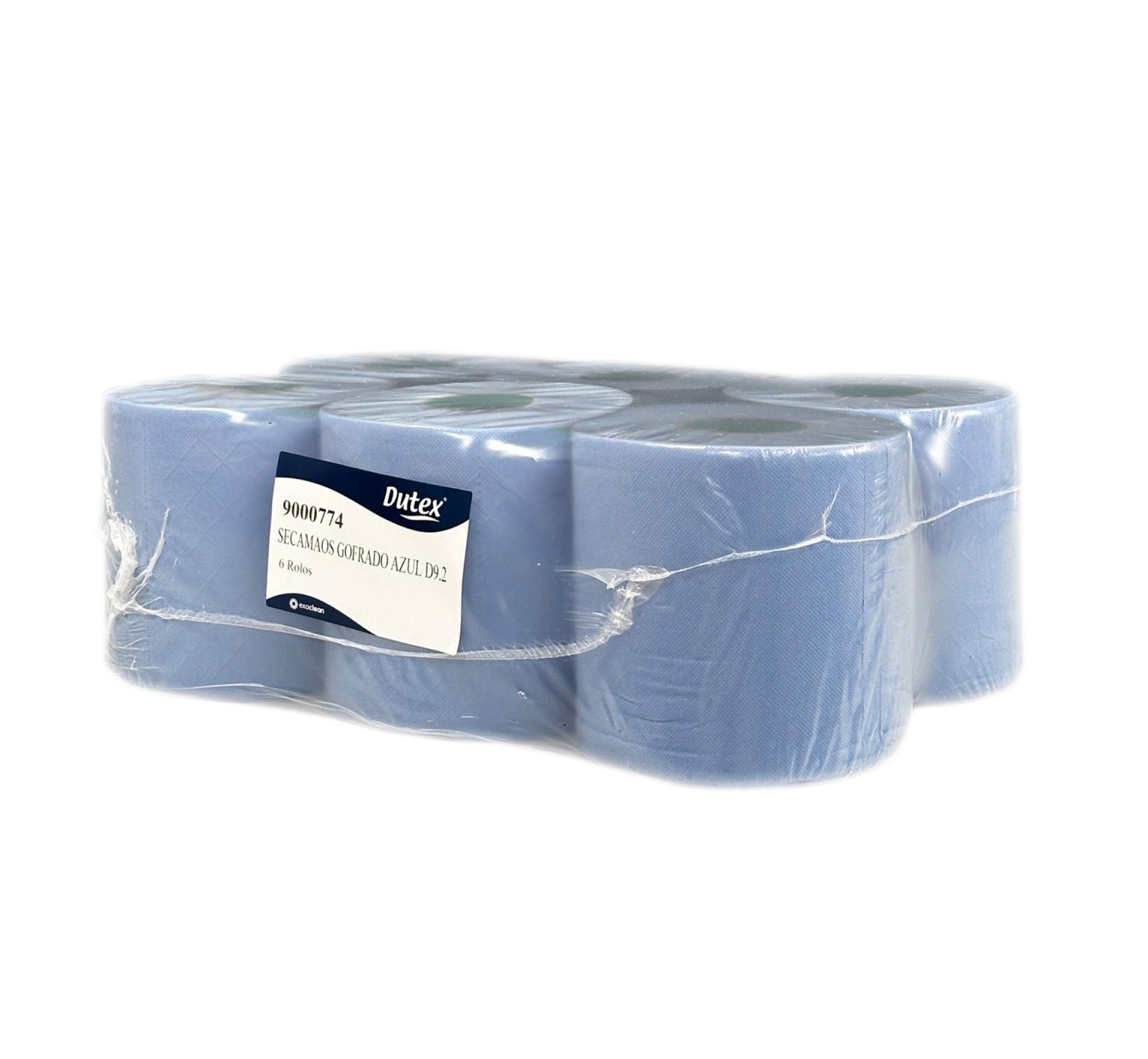 Secamãos Gofrado Azul D9.2 - 6 Rolos Secamãos Gofrado Azul D9.2 - 6 Rolos