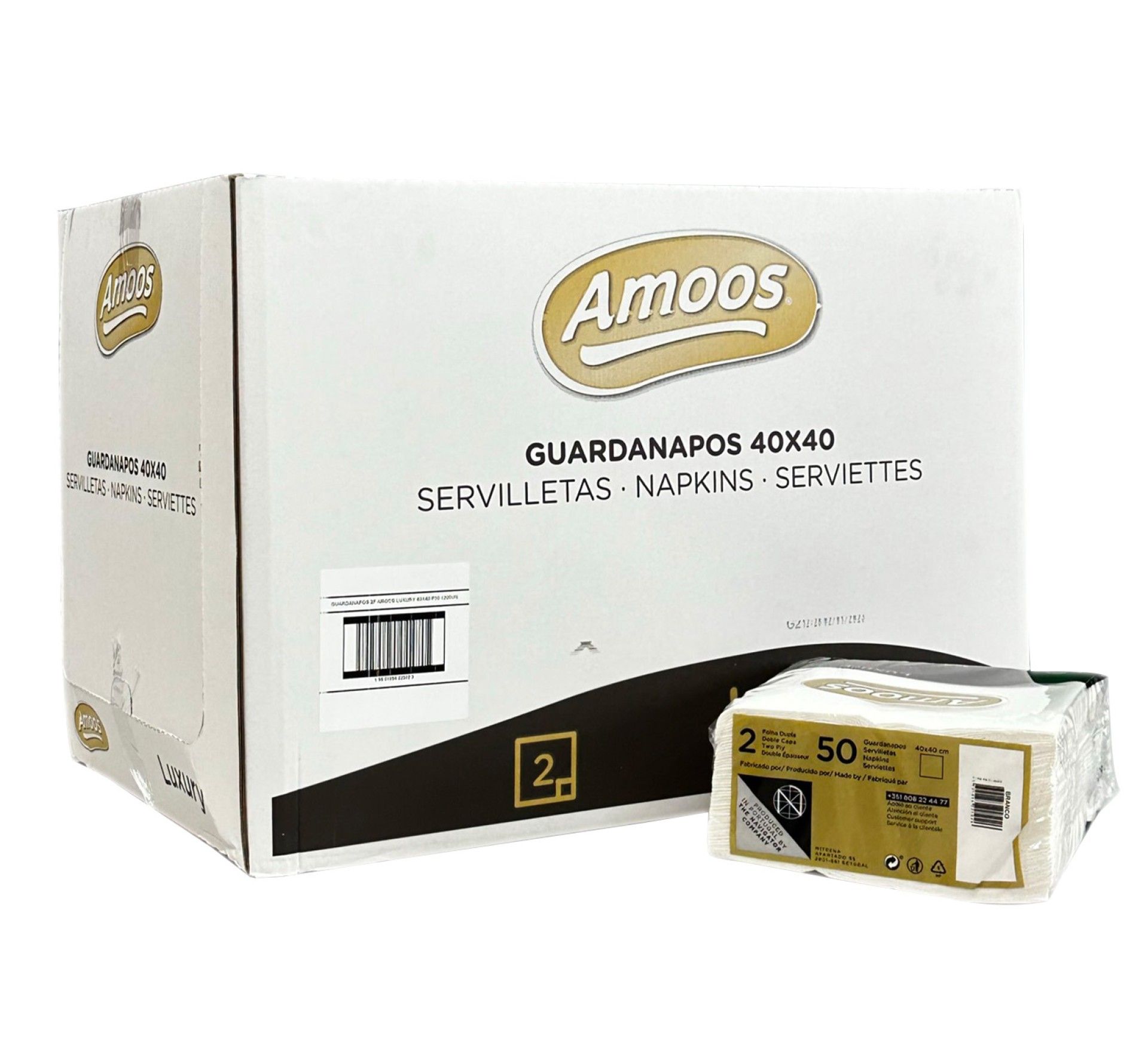 Guardanapo 40 x 40 PP Branco B10.2 - 1200 U Guardanapo 40 x 40 PP Branco B10.2 - 1200 U