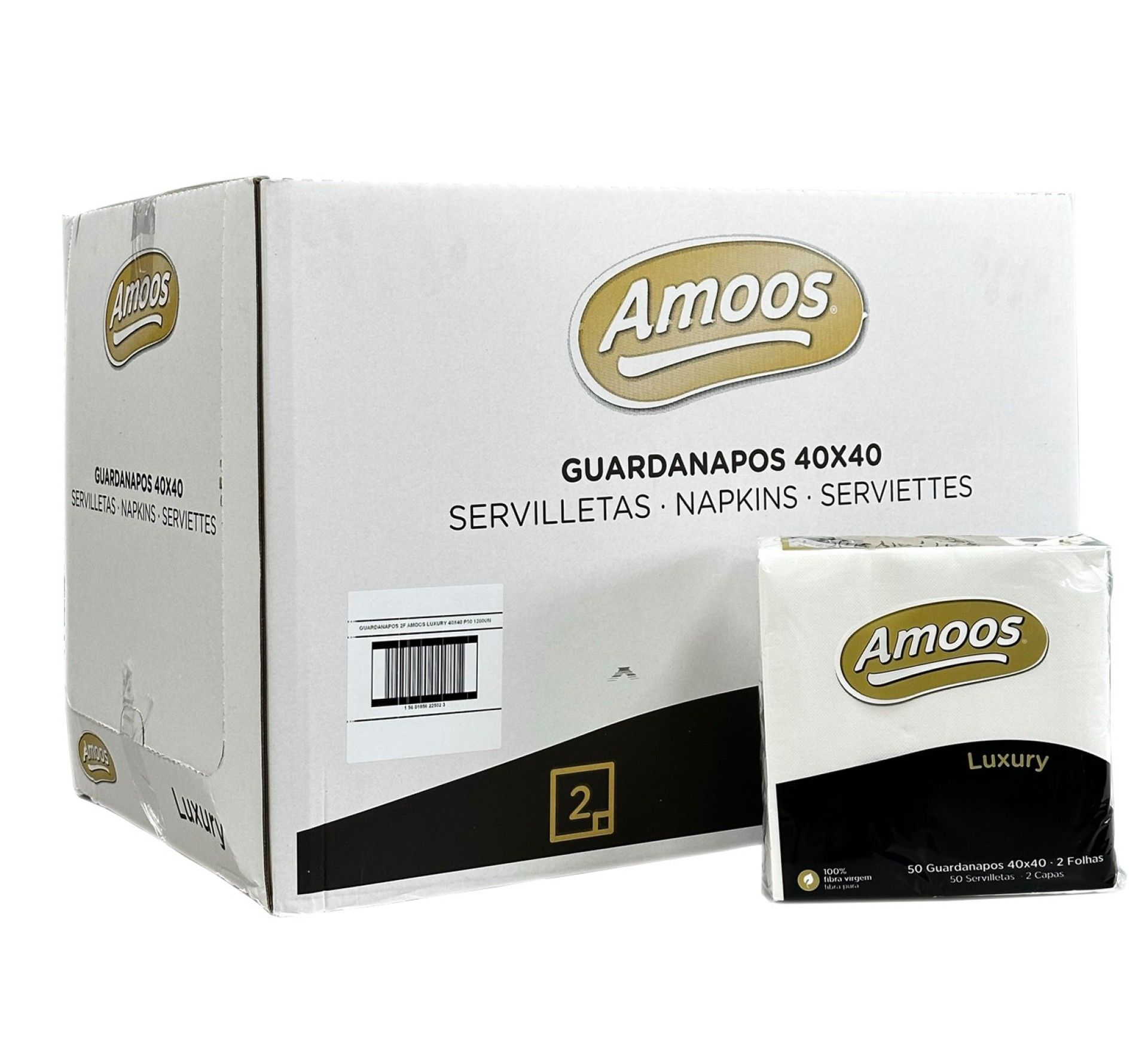 Guardanapo 40 x 40 PP Branco B10.2 - 1200 U Guardanapo 40 x 40 PP Branco B10.2 - 1200 U